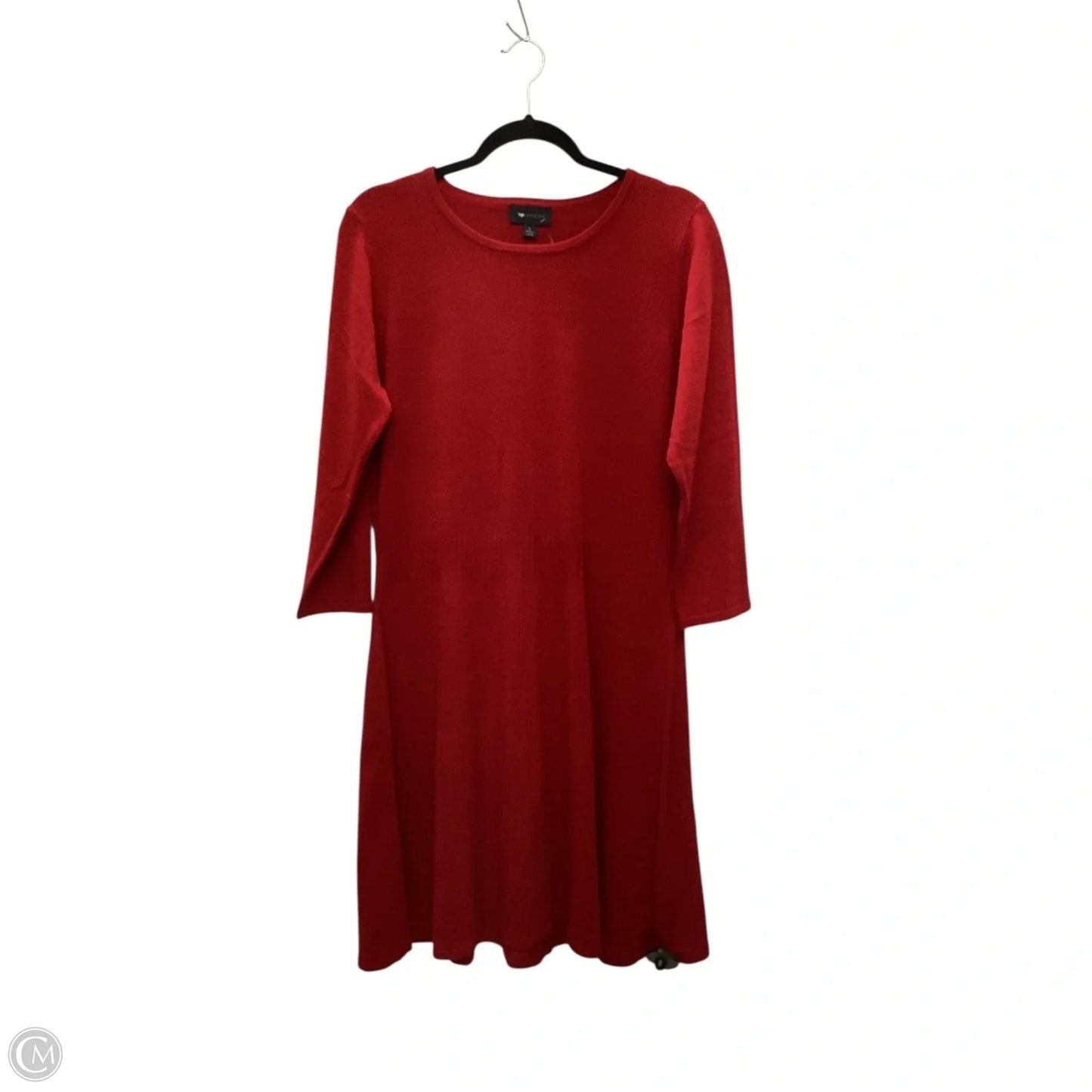 Dress Casual Midi By Ab Studio In Red, Size: L