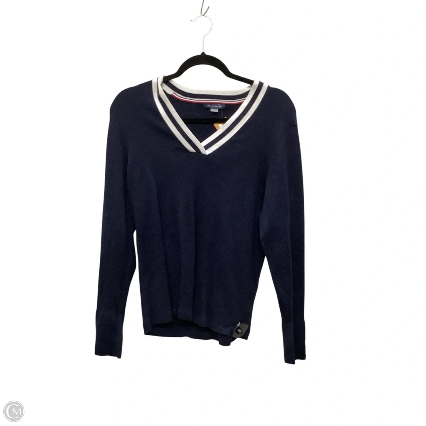 Top Long Sleeve By Tommy Hilfiger In Navy, Size: Xl