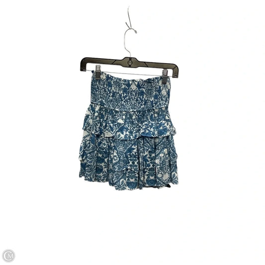 Skirt Mini & Short By Olivaceous In Blue, Size: S