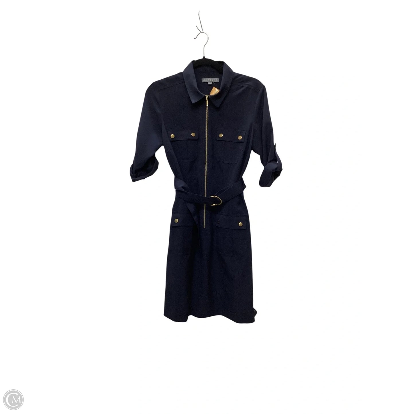 Dress Casual Midi By Sharagano In Blue, Size: 6