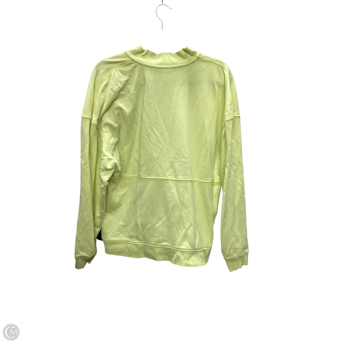 Sweatshirt Collar By Champion In Yellow, Size: L