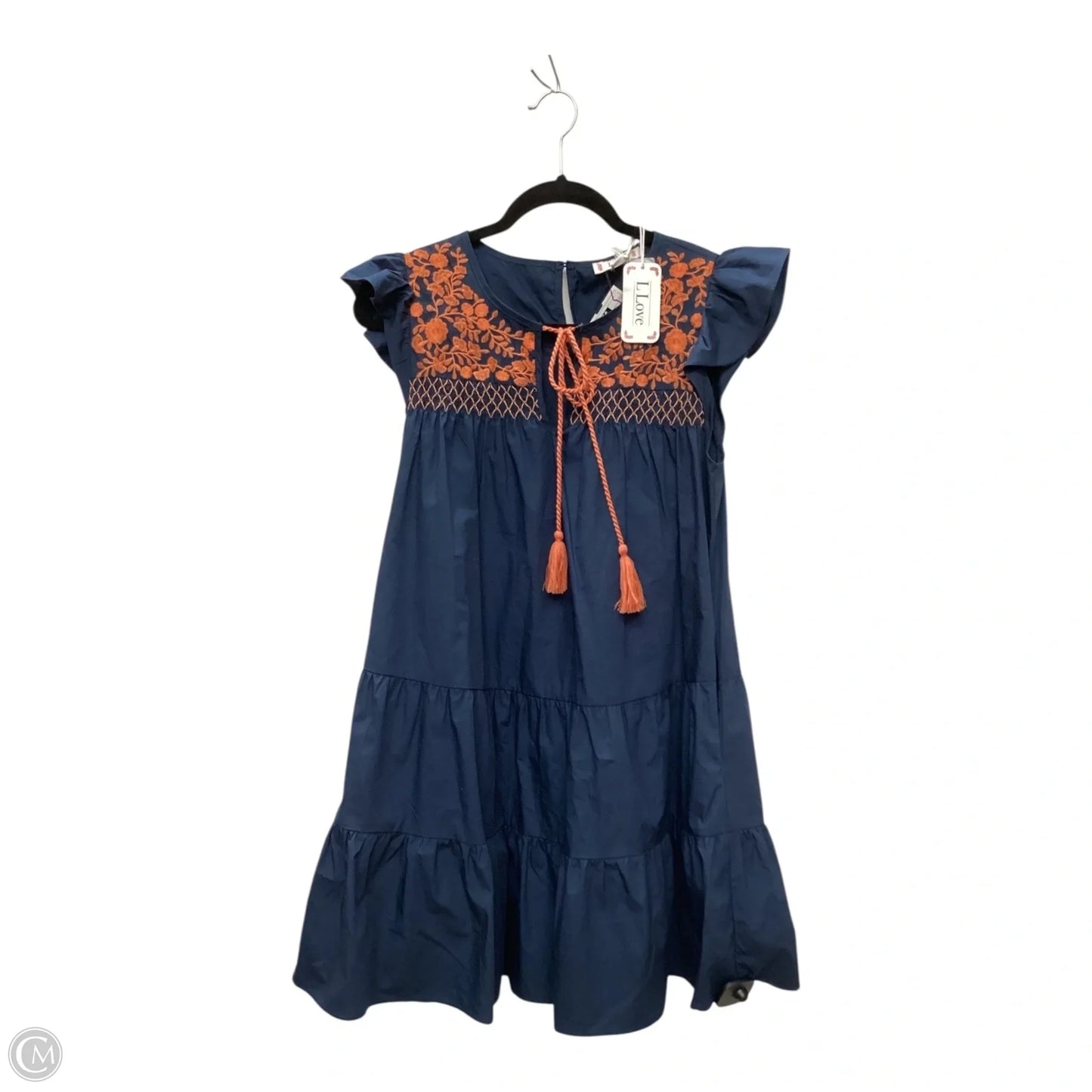 Dress Casual Midi By L Love In Blue, Size: S