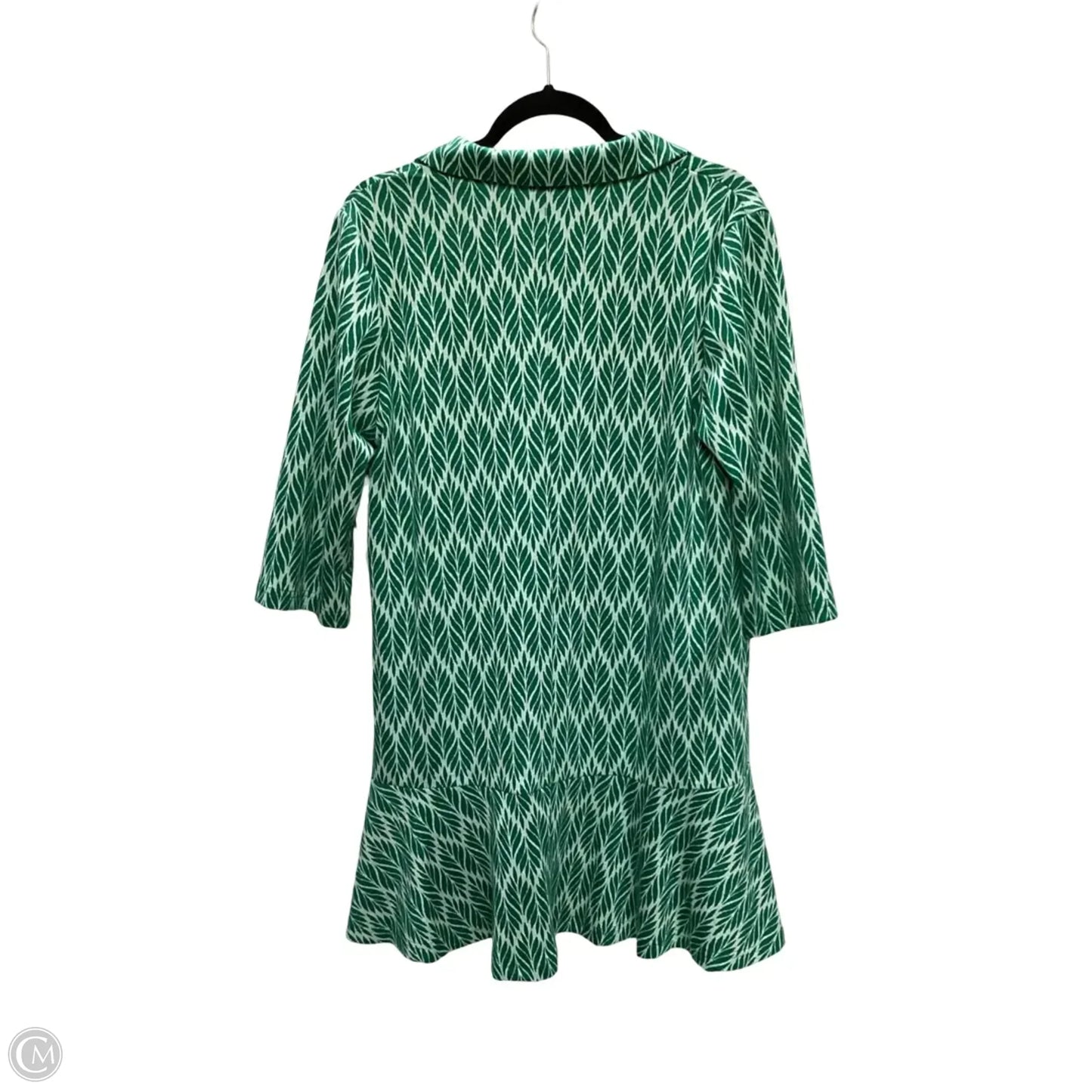 Designer Dress Casual Short By Voy In Green, Size: L