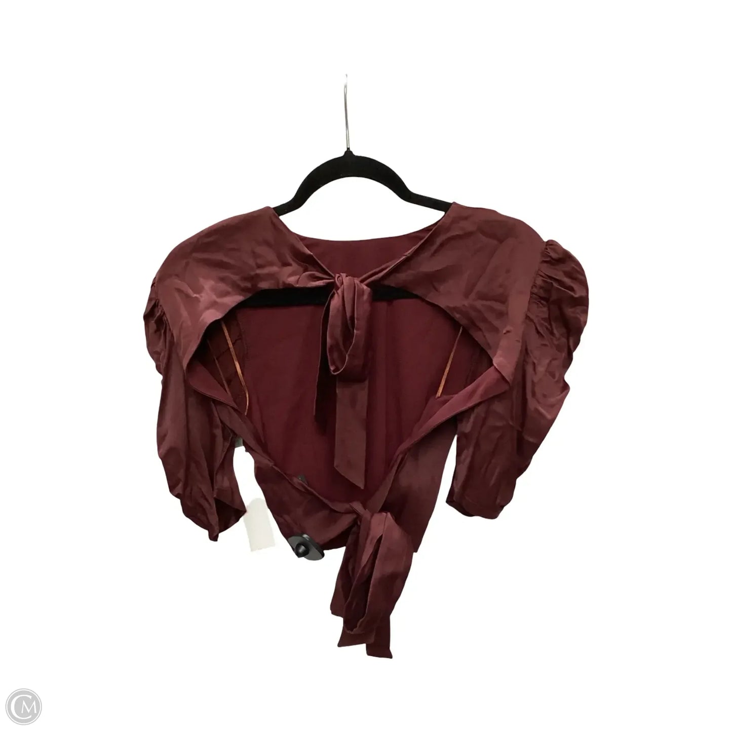 Designer Blouse Short Sleeve By Bardot In Red, Size: S