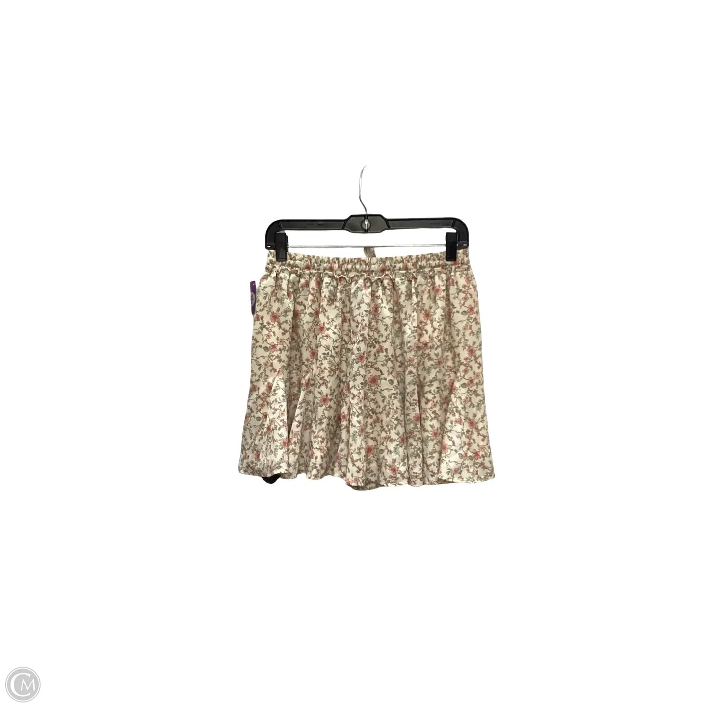 Skirt Mini & Short By Paper Crane In Floral Print, Size: L