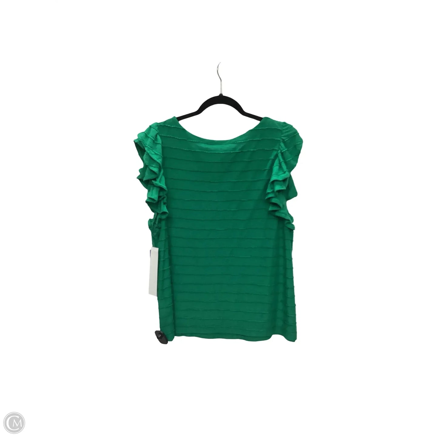 Blouse Short Sleeve By Anthropologie In Green, Size: Xl