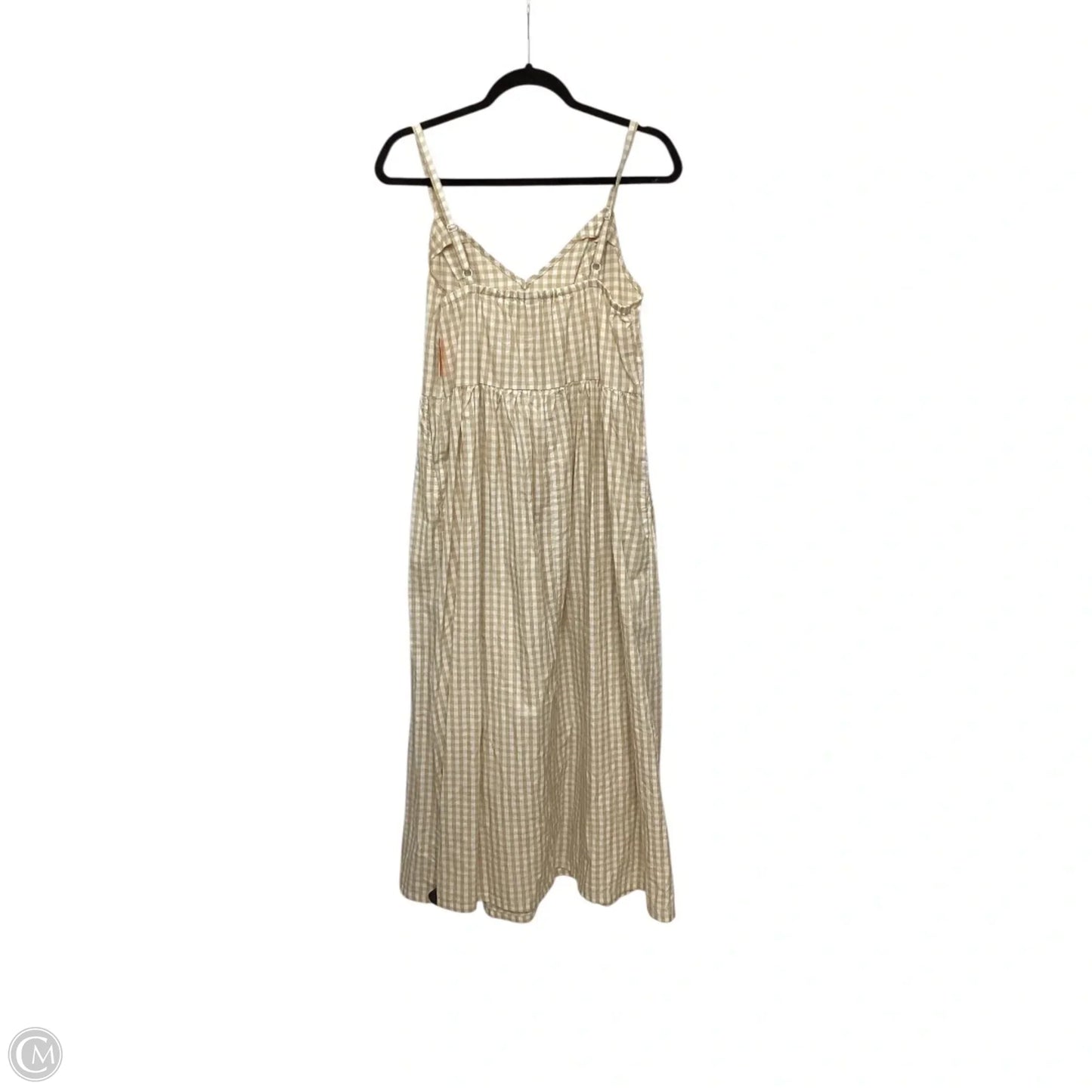 Dress Casual Maxi By Old Navy In Tan & White, Size: S