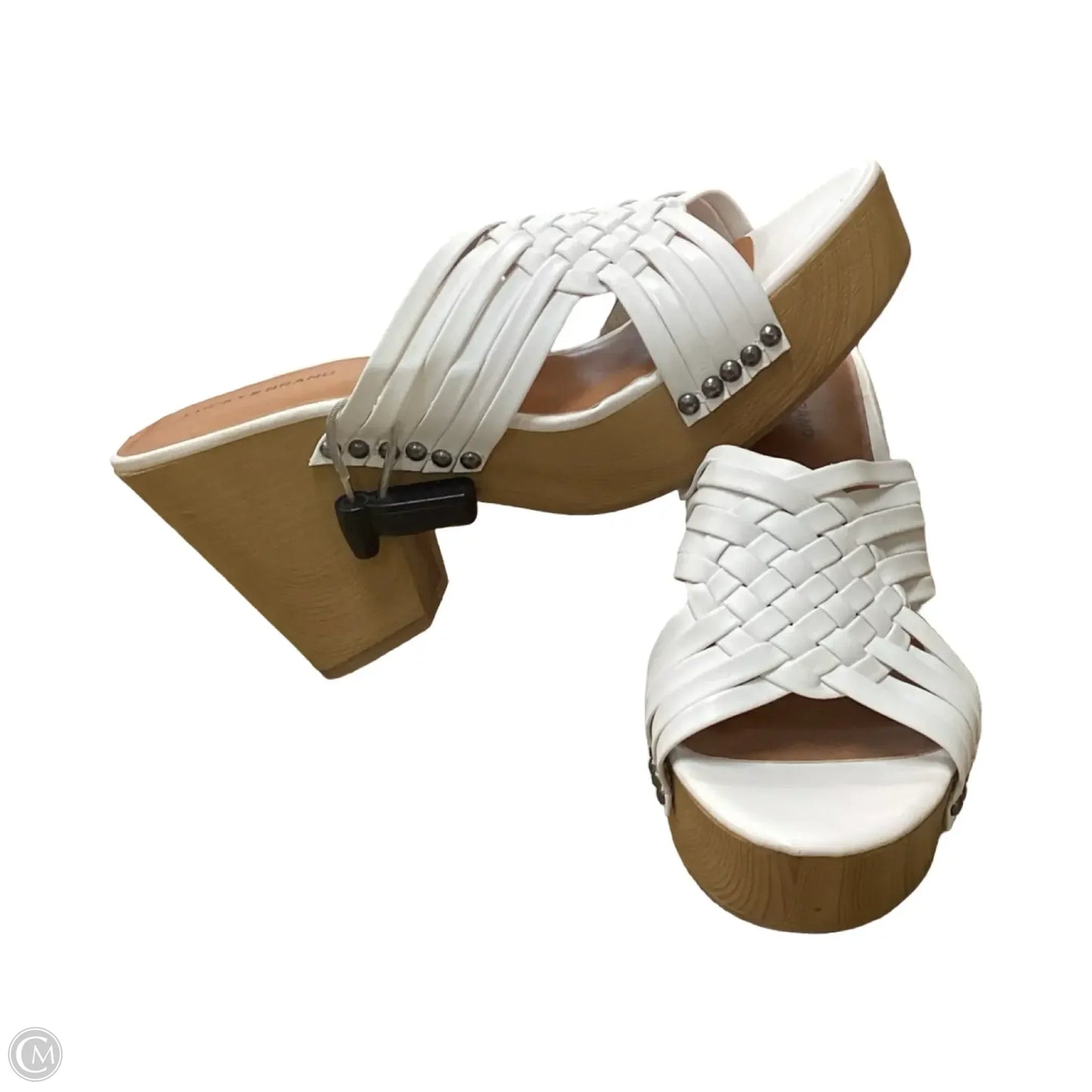 Sandals Heels Block By Lucky Brand In White, Size: 11