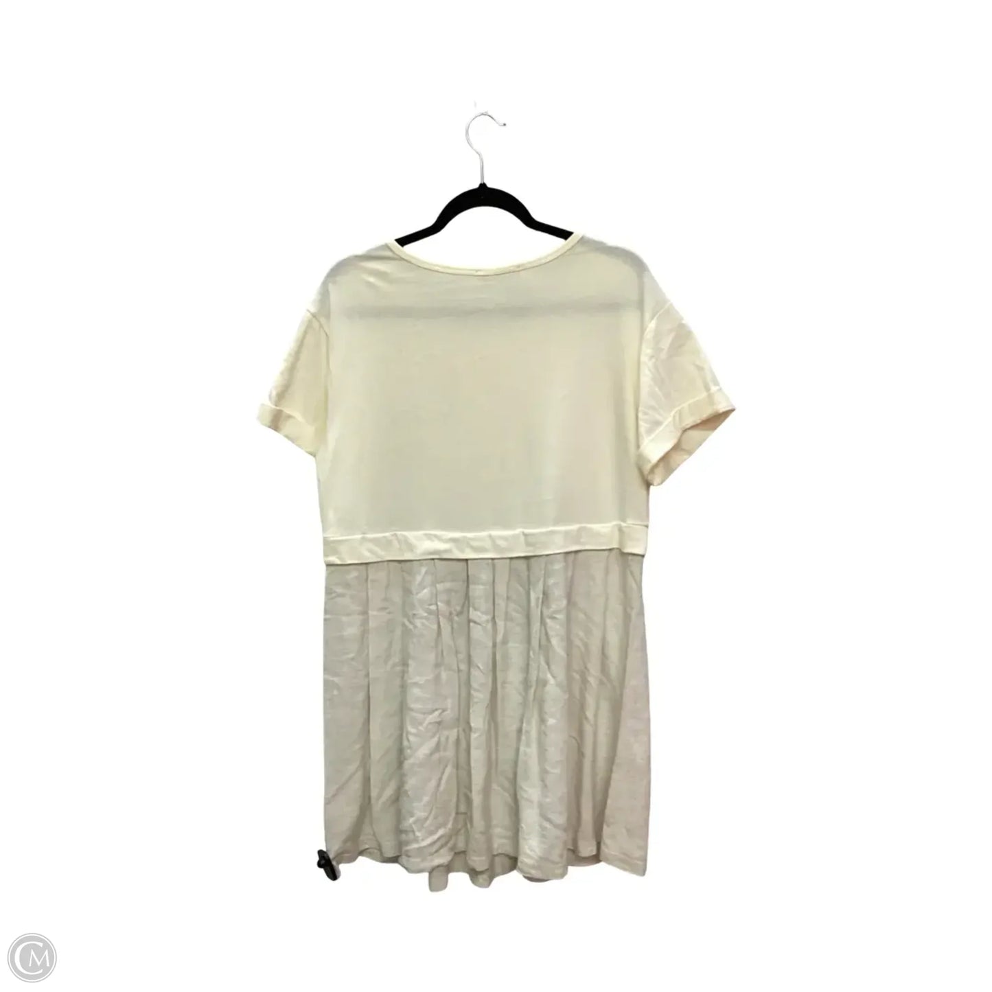 Dress Casual Short By Ces Femme In Cream, Size: L