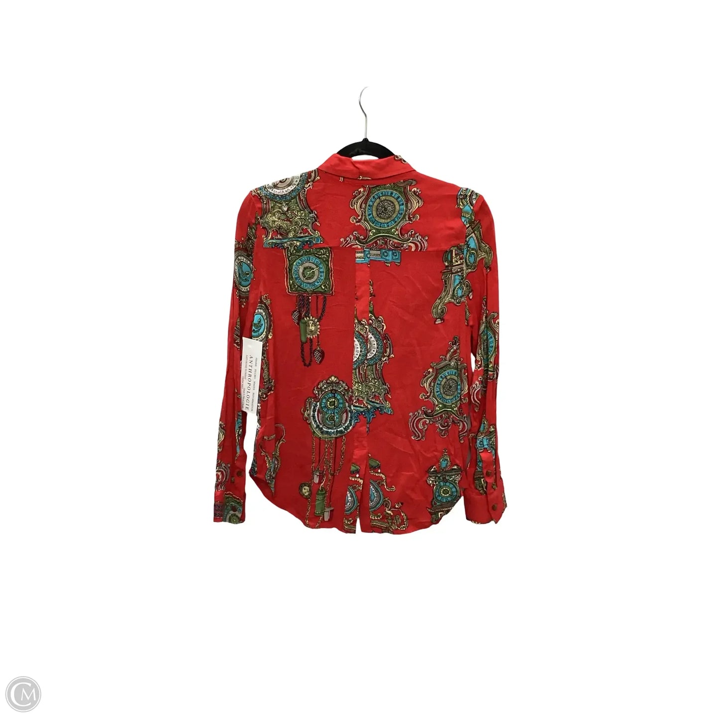 Blouse Long Sleeve By Maeve In Red, Size: 12