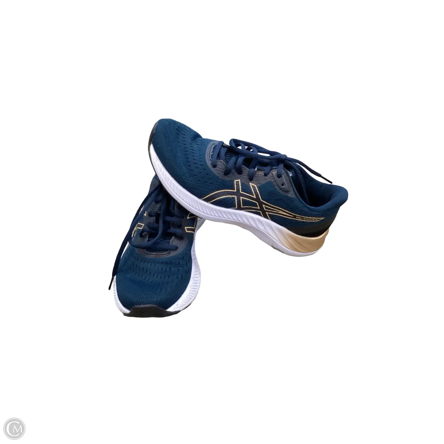 Shoes Athletic By Asics In Green & Grey, Size: 6.5