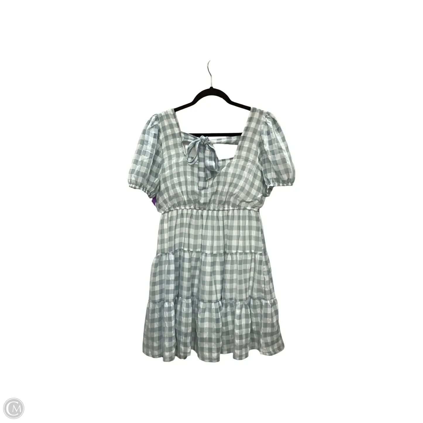 Dress Casual Short By Mine In Checkered Pattern, Size: L
