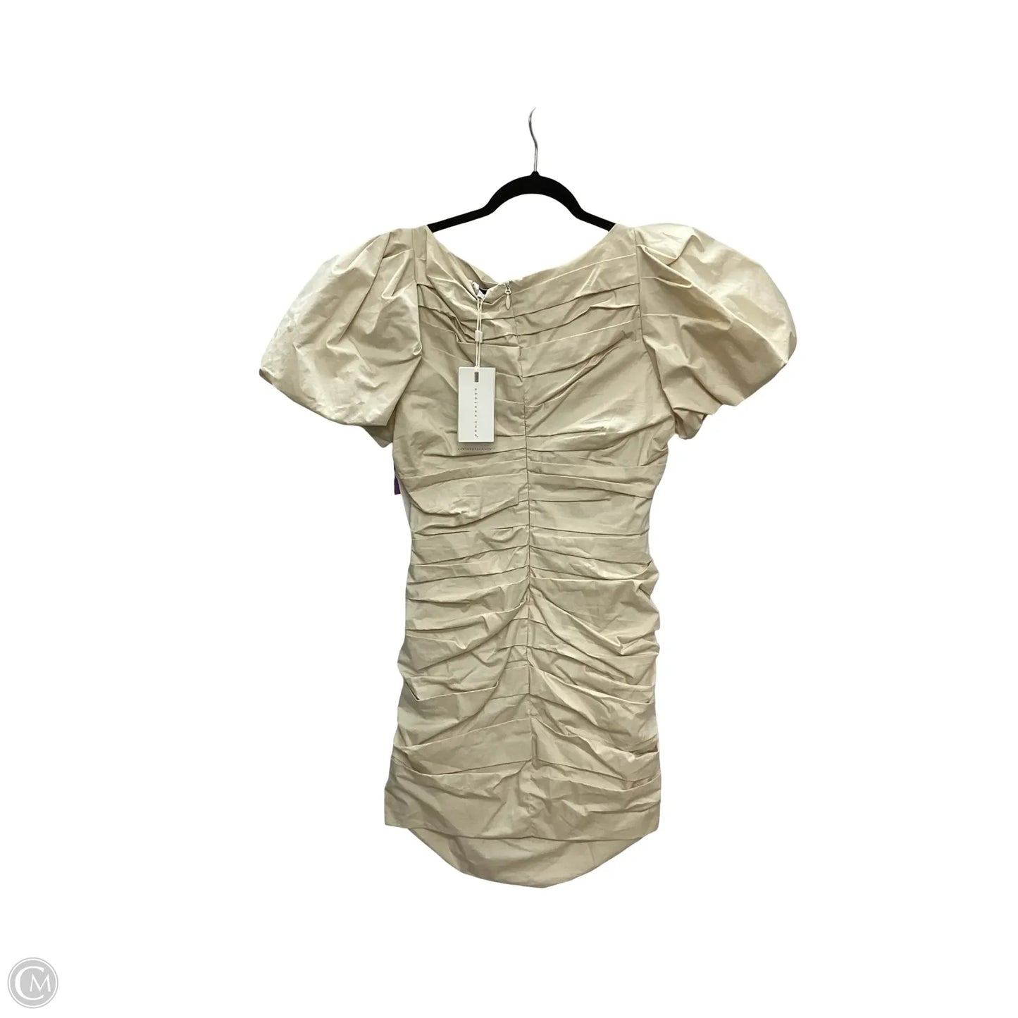 Designer Dress Casual Midi By Endless Rose In Cream, Size: L