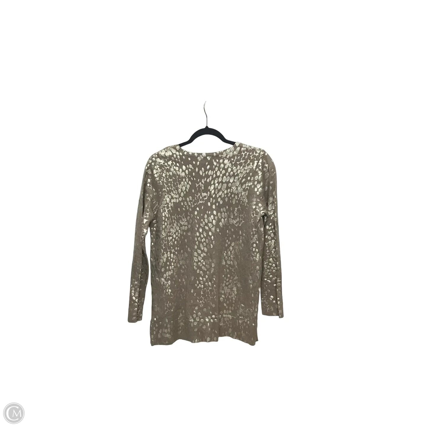 Blouse Long Sleeve By Chicos In Animal Print, Size: M