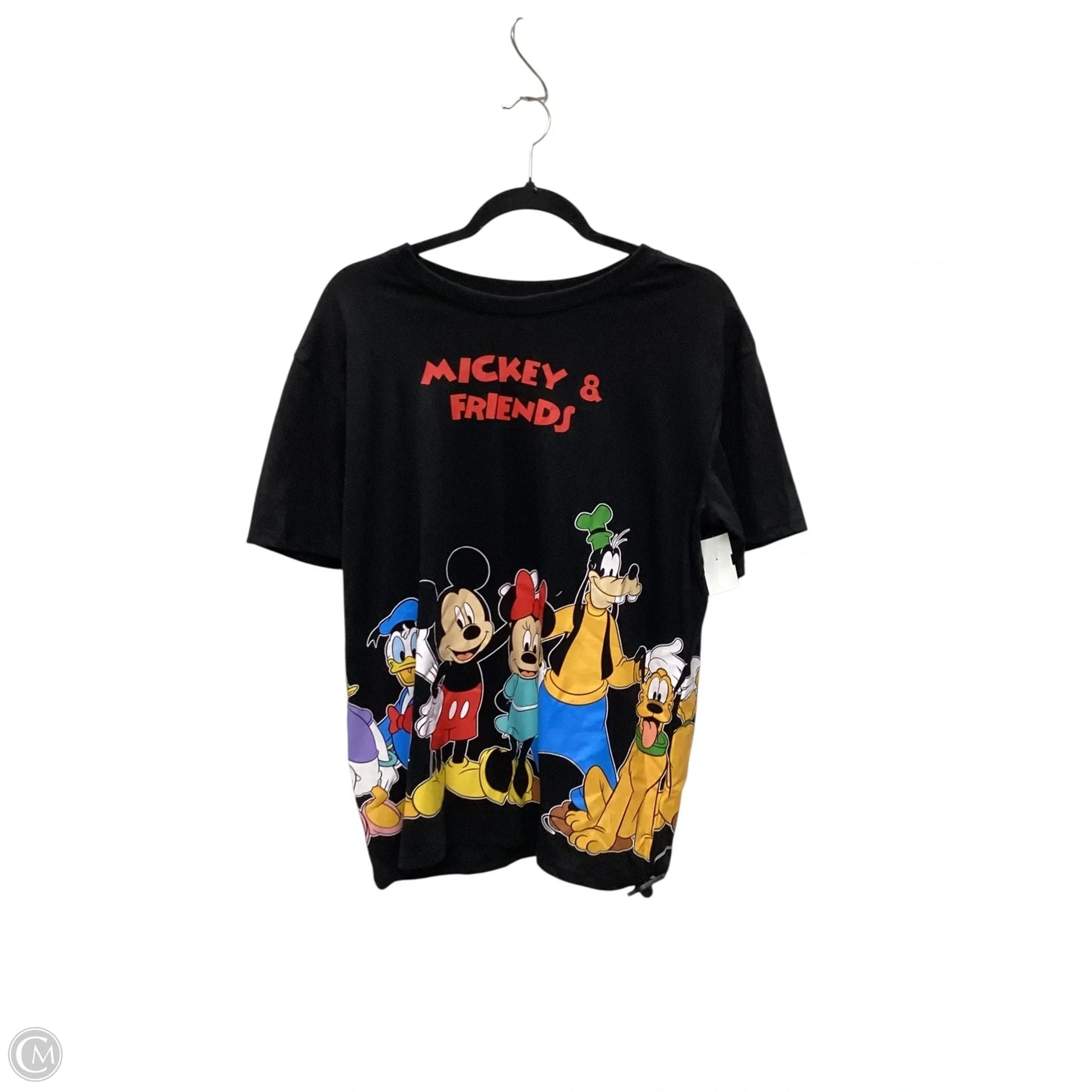 Top Short Sleeve By Disney Store In Black, Size: L