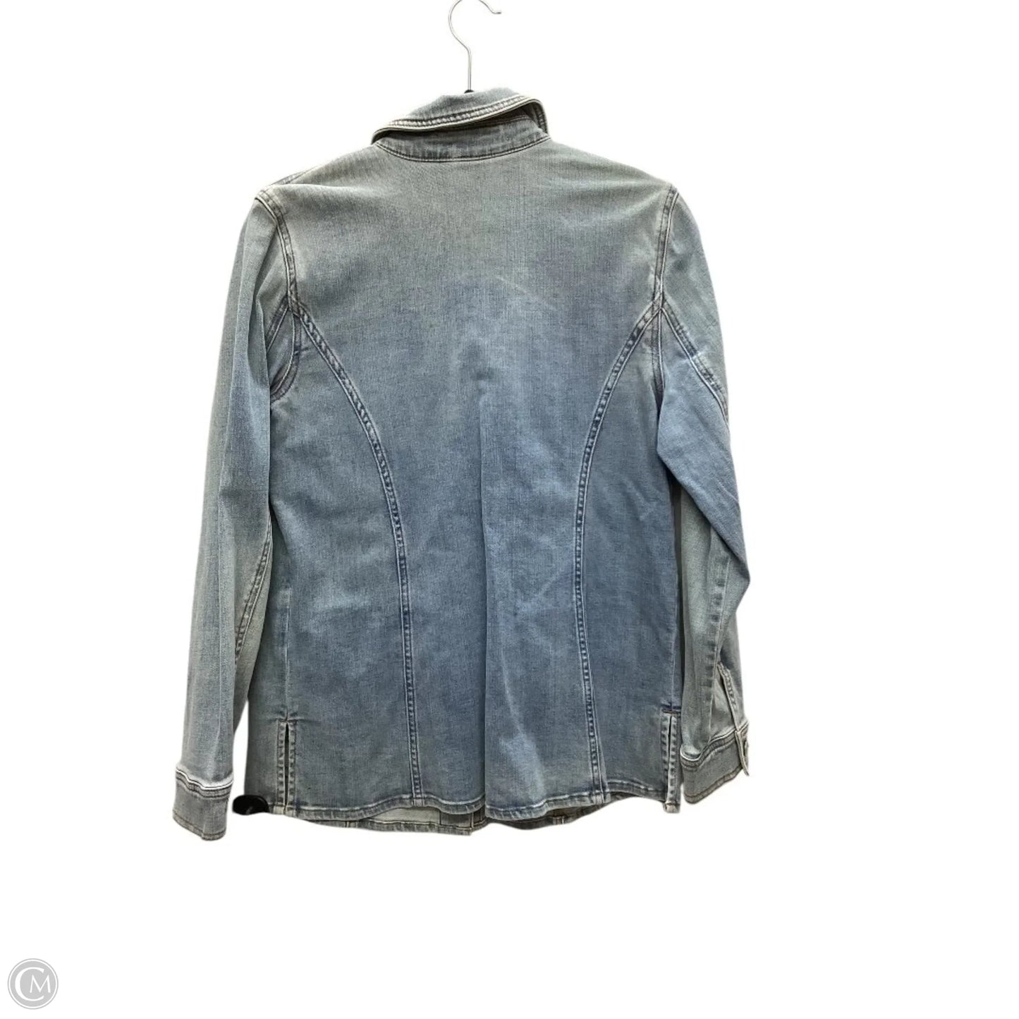 Jacket Denim By Chicos Size: 0