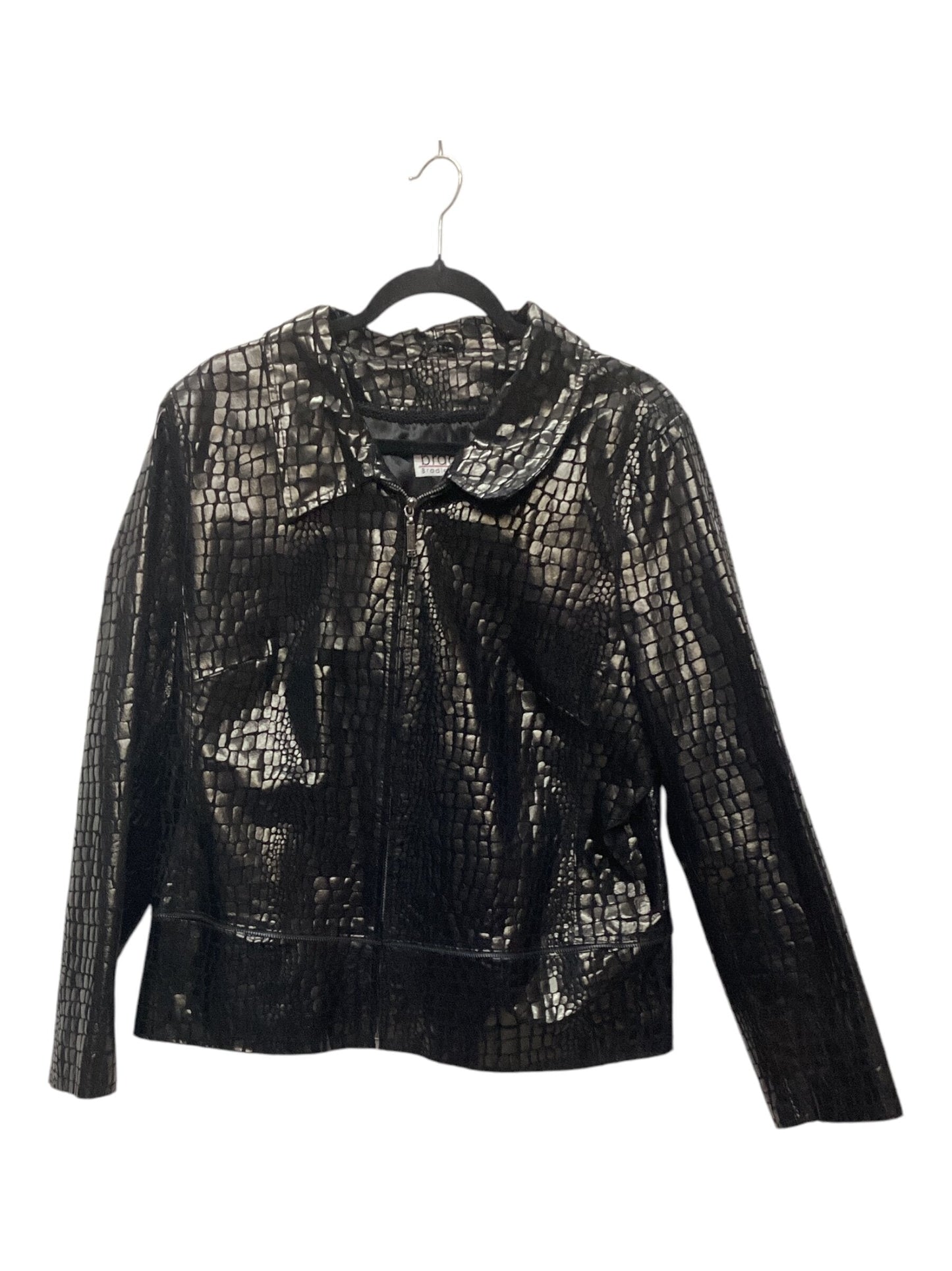 Jacket Moto By Clothes Mentor Size: L