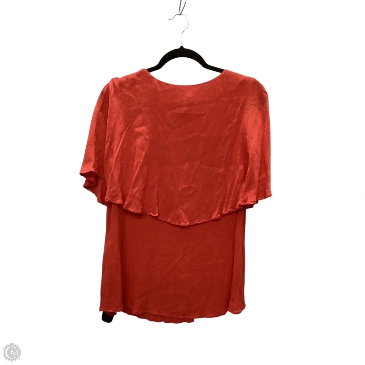Top Short Sleeve By Chicos In Orange, Size: L