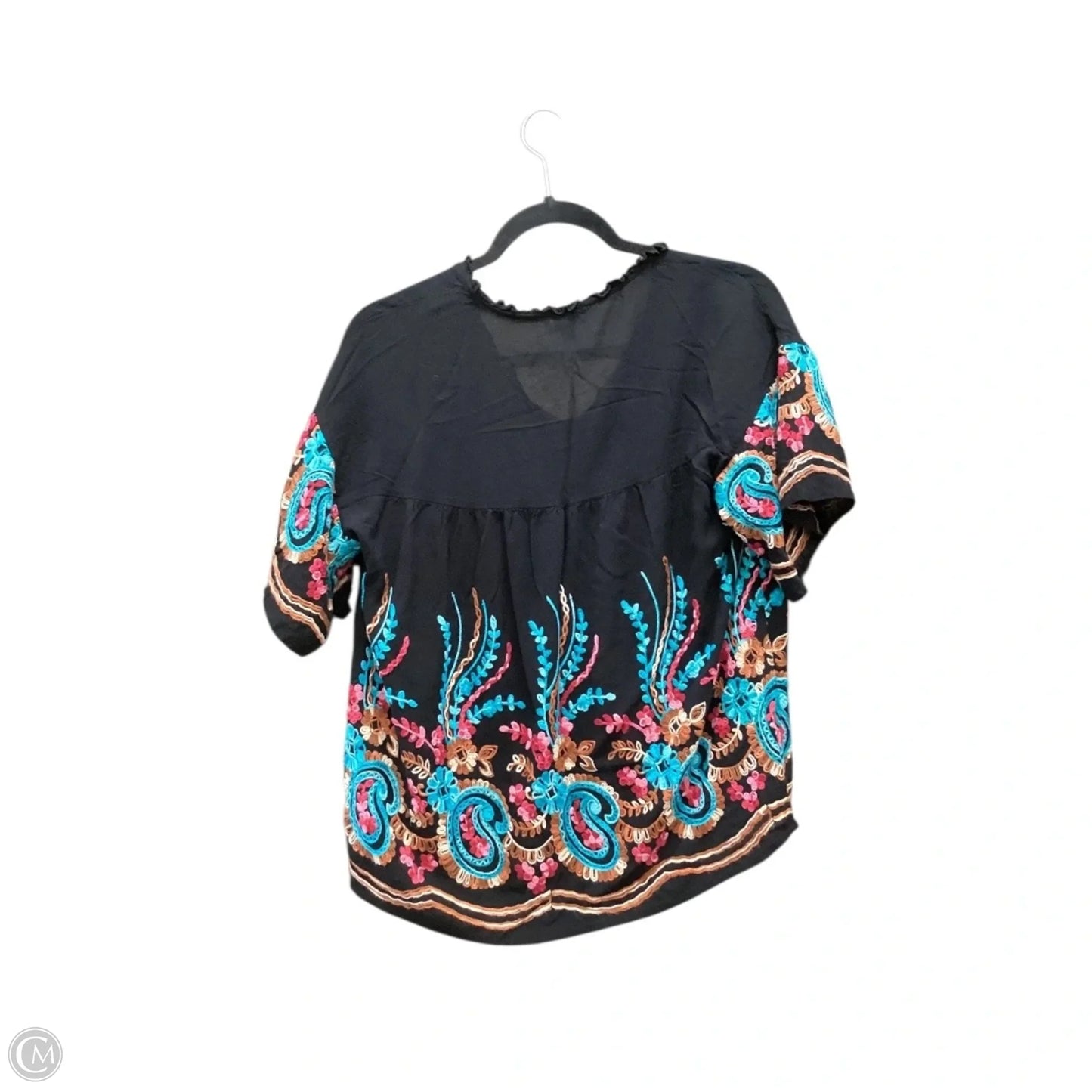 Top Short Sleeve By Umgee In Black, Size: S