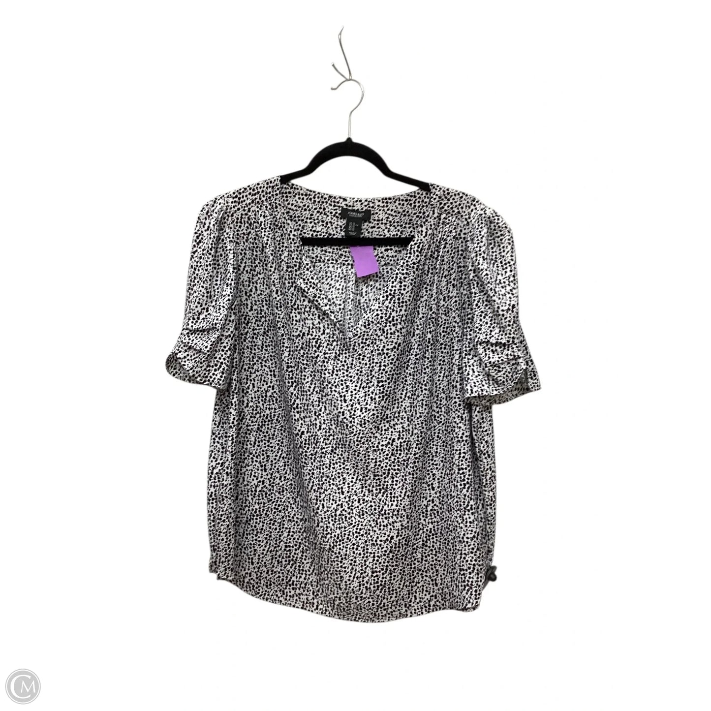 Top Short Sleeve By Jones And Co In Black, Size: Xl