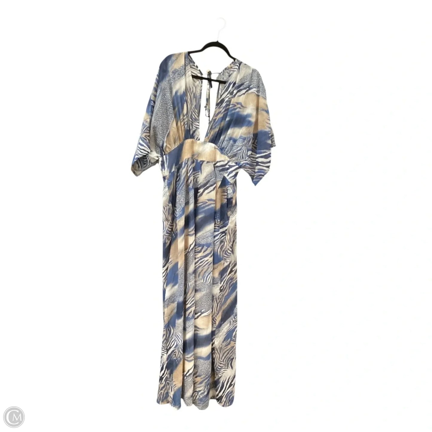 Dress Casual Maxi By Fashion Nova In Blue, Size: 1x