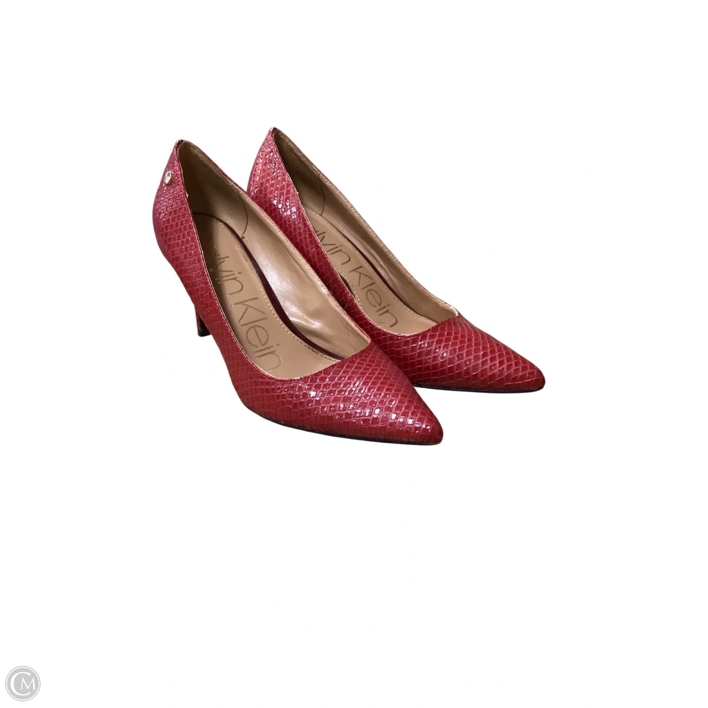 Shoes Heels Stiletto By Calvin Klein In Red, Size: 8