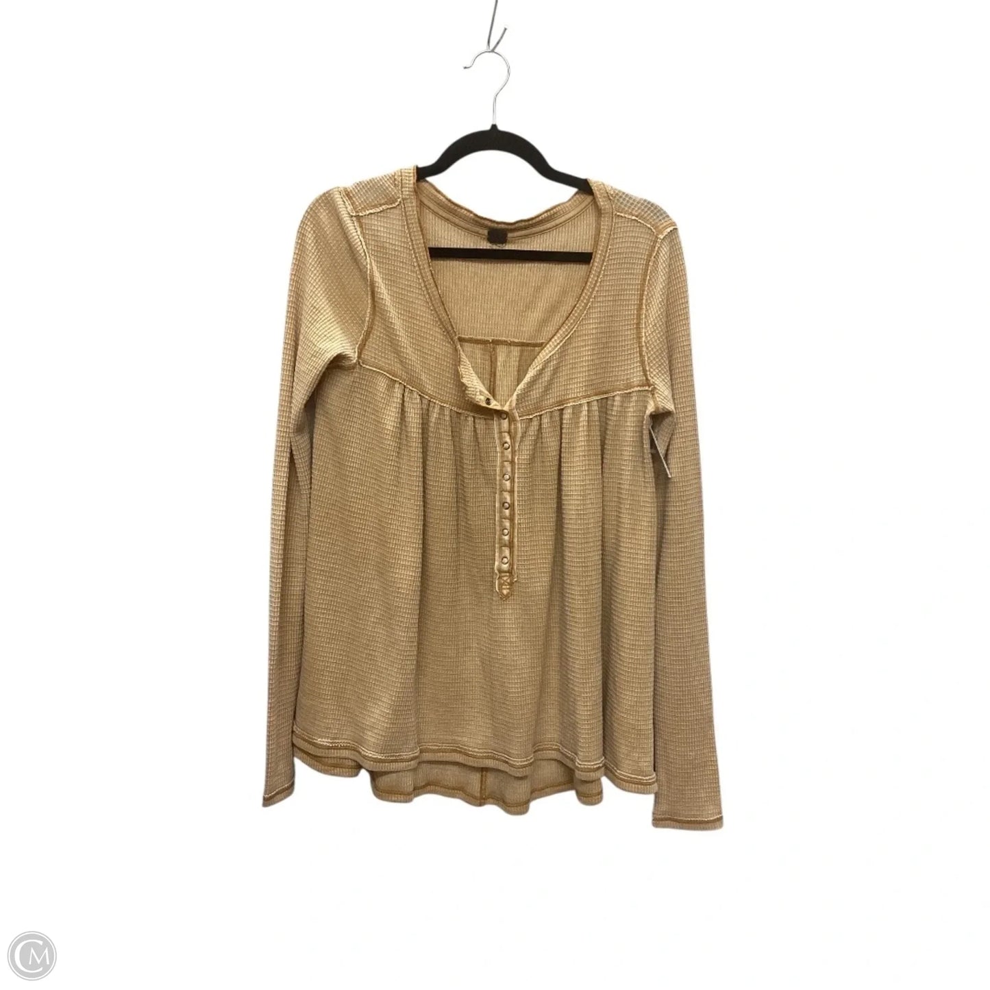 Top Long Sleeve By We The Free In Yellow, Size: M
