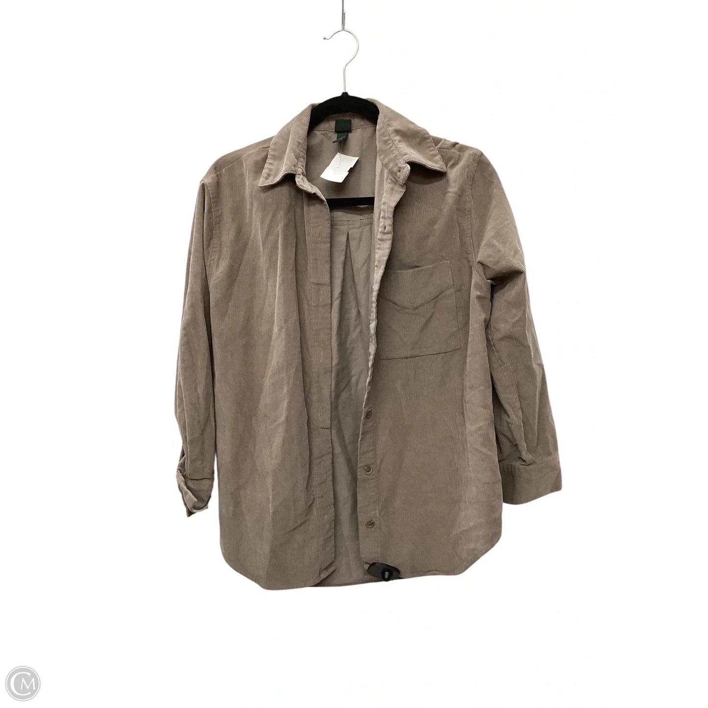 Jacket Shirt By Wild Fable In Tan, Size: Xs