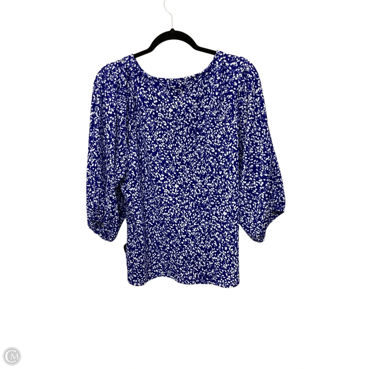 Top Long Sleeve By Vince Camuto In Blue, Size: L