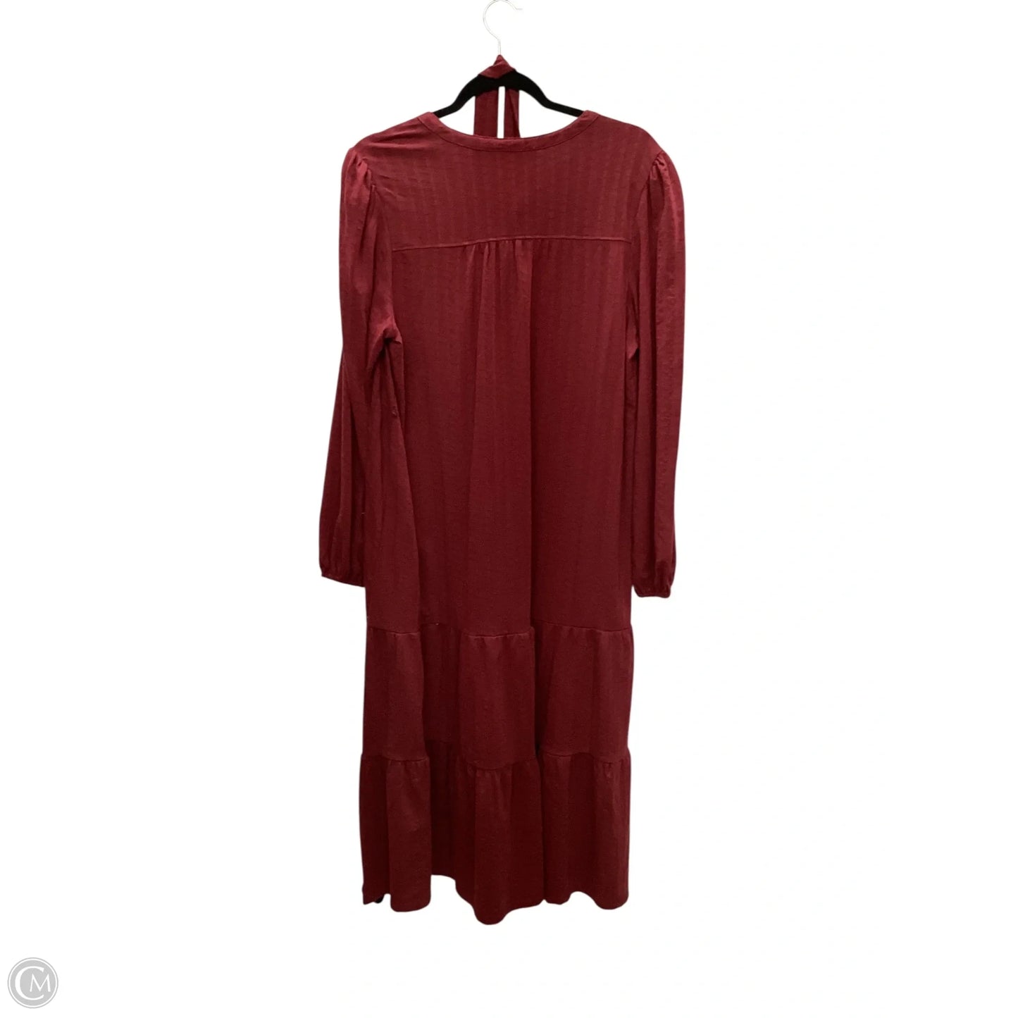 Dress Casual Maxi By Time And Tru In Red, Size: L