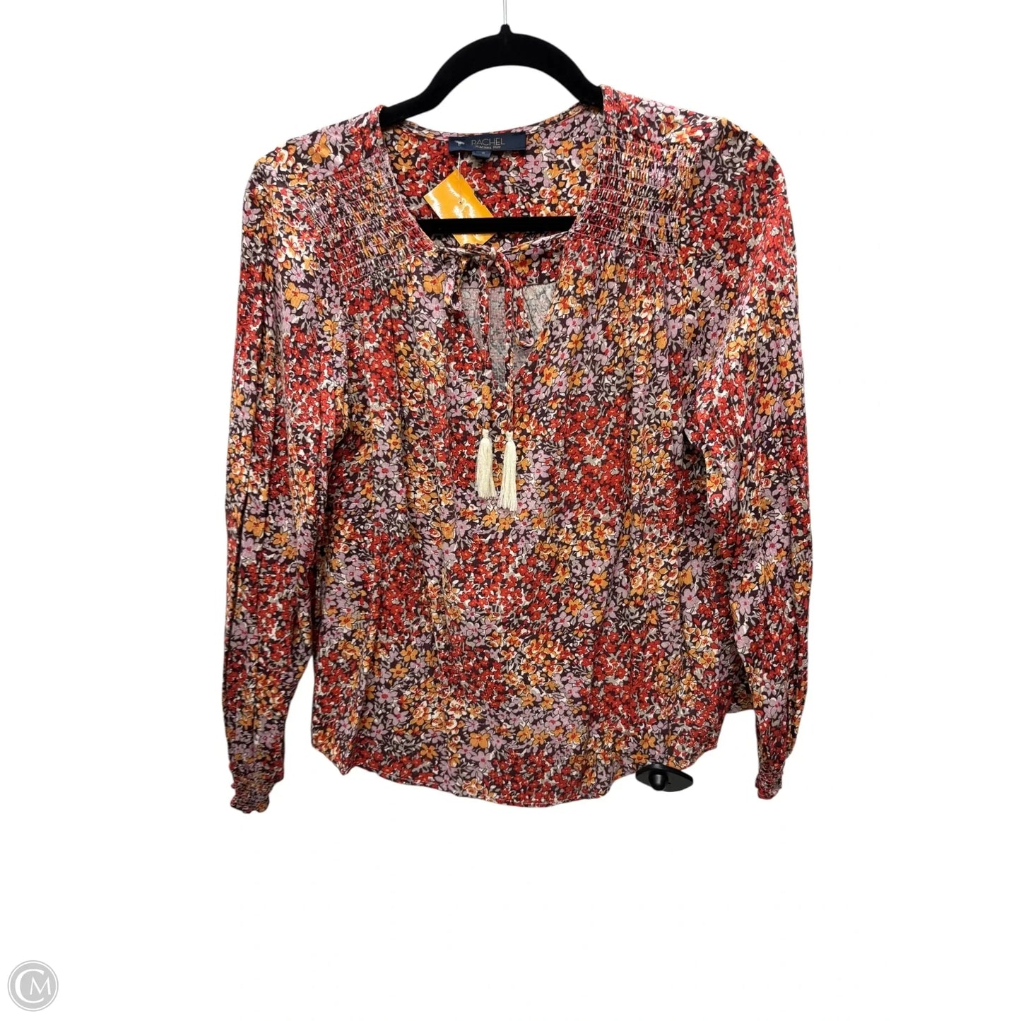 Blouse Long Sleeve By Rachel Roy In Floral Print, Size: S