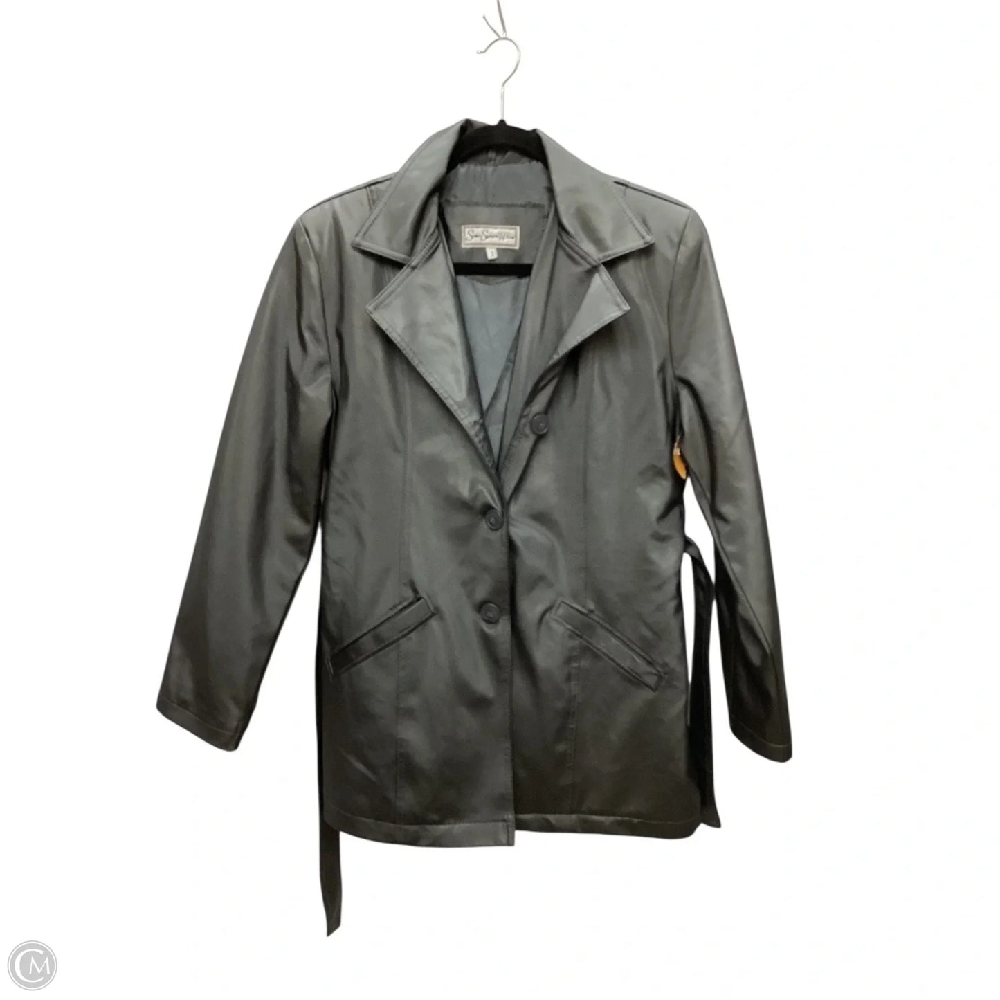 Coat Peacoat By Clothes Mentor In Grey, Size: S