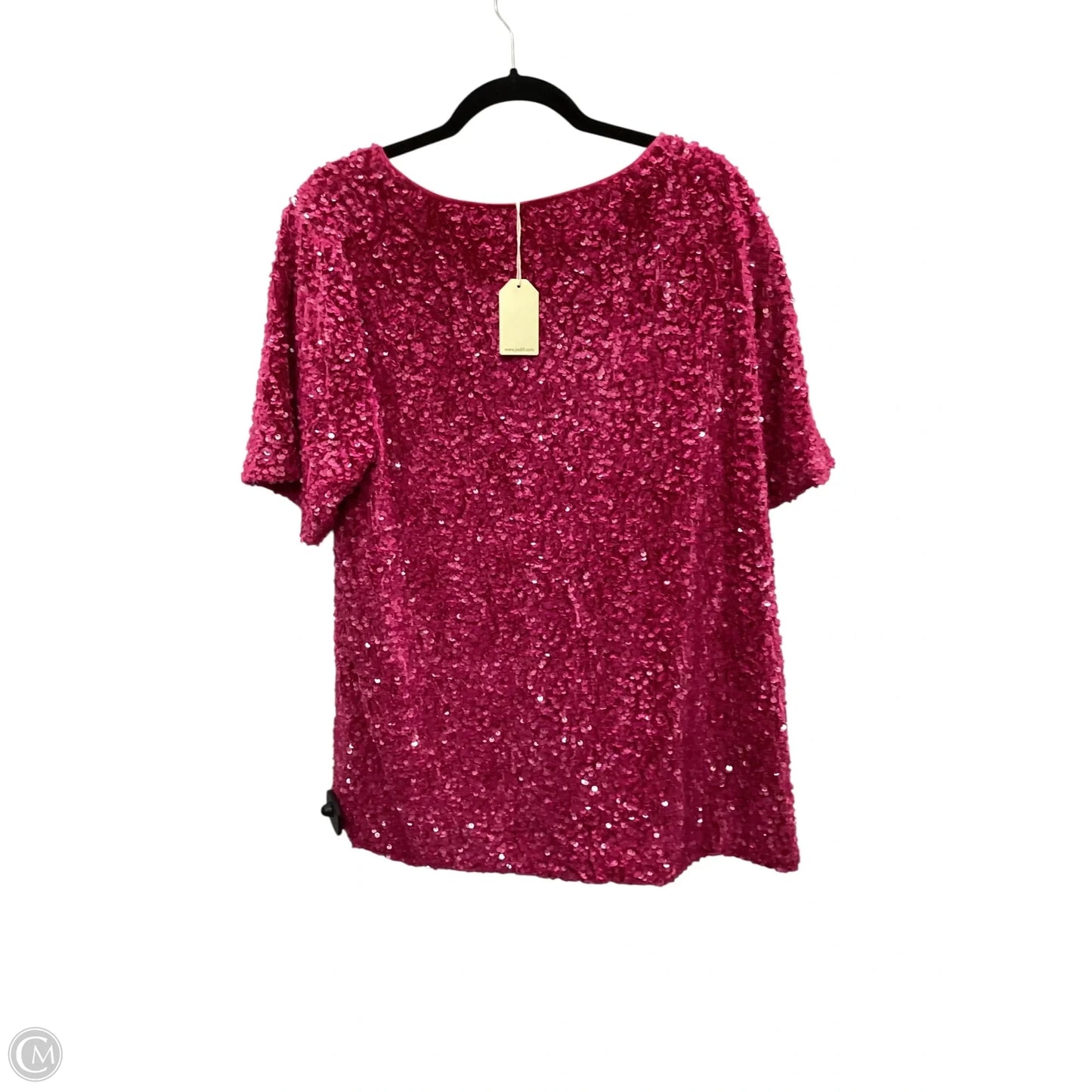 Top Short Sleeve By Jodifl In Pink, Size: L