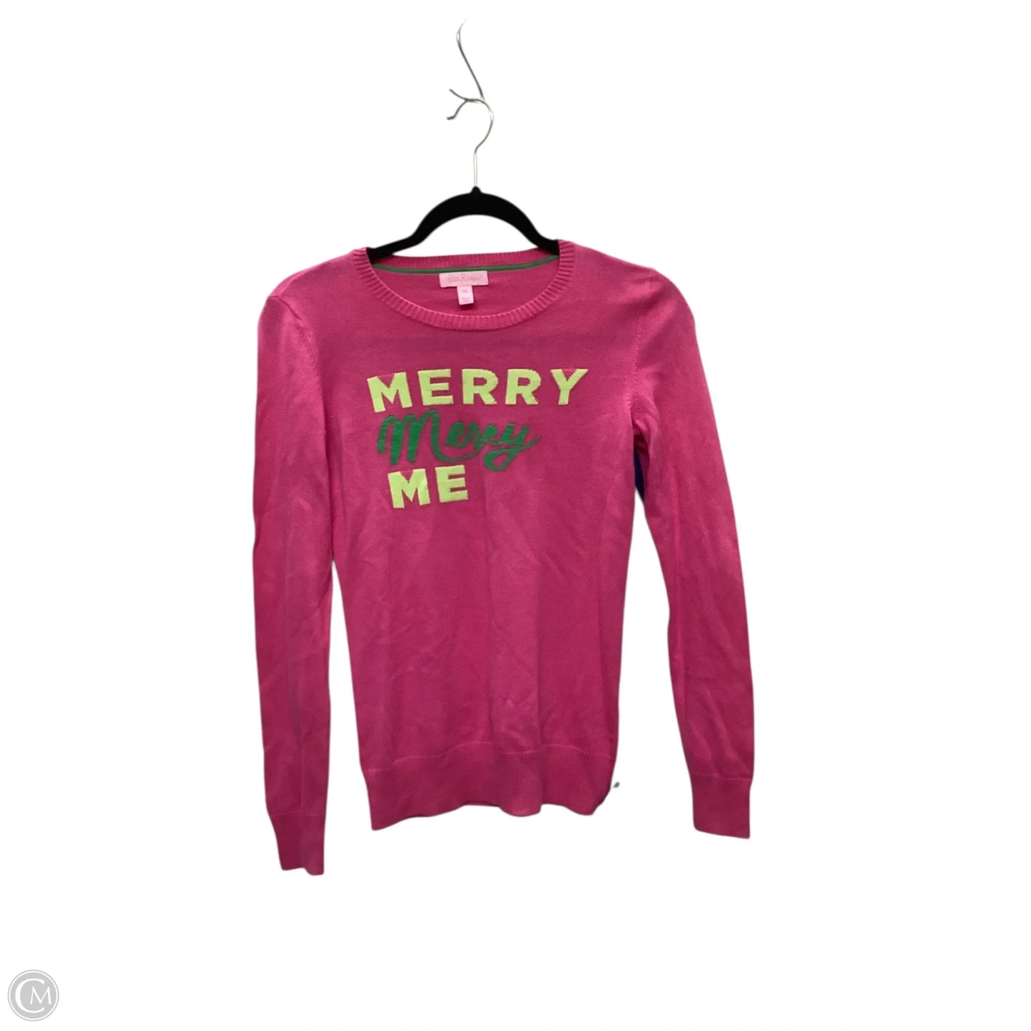 Top Long Sleeve Designer By Lilly Pulitzer In Pink, Size: Xs