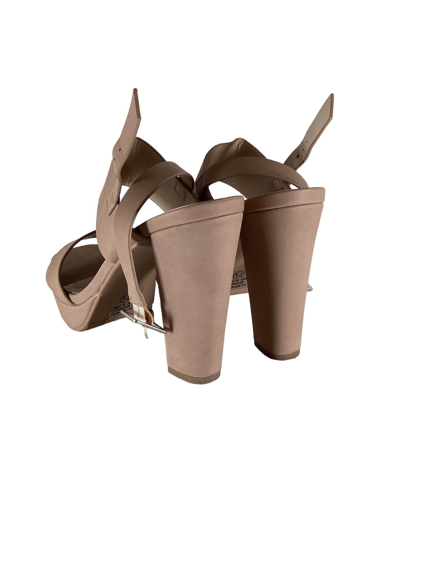 Sandals Heels Block By Delicious Size: 7.5