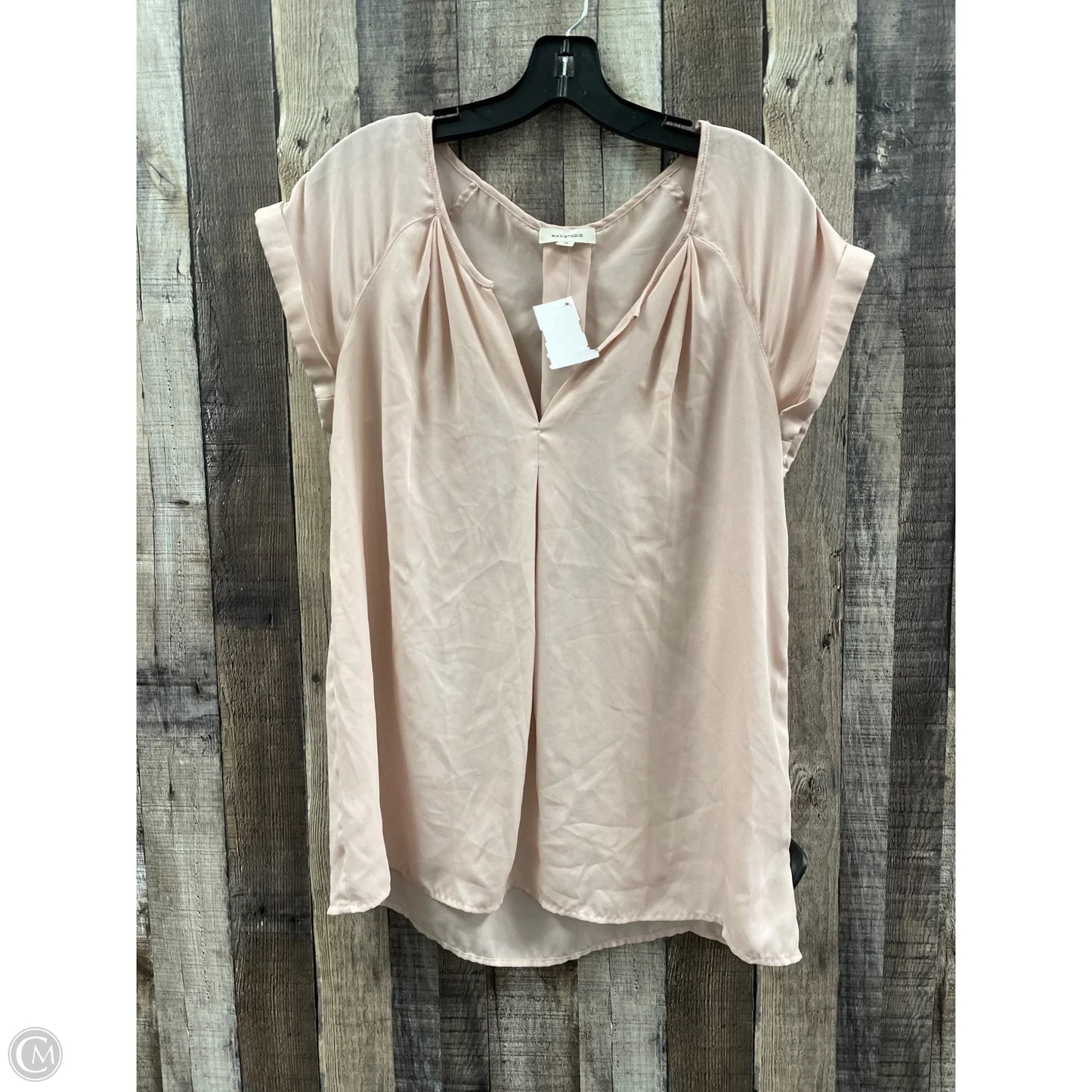 Top Short Sleeve By Max Studio In Pink, Size: M