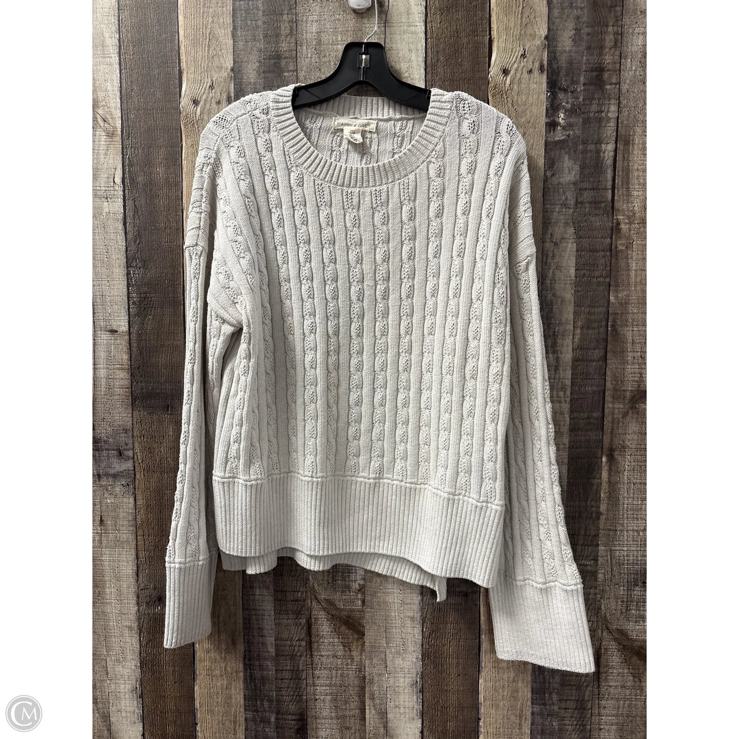 Sweater By Happily Grey In Grey, Size: L