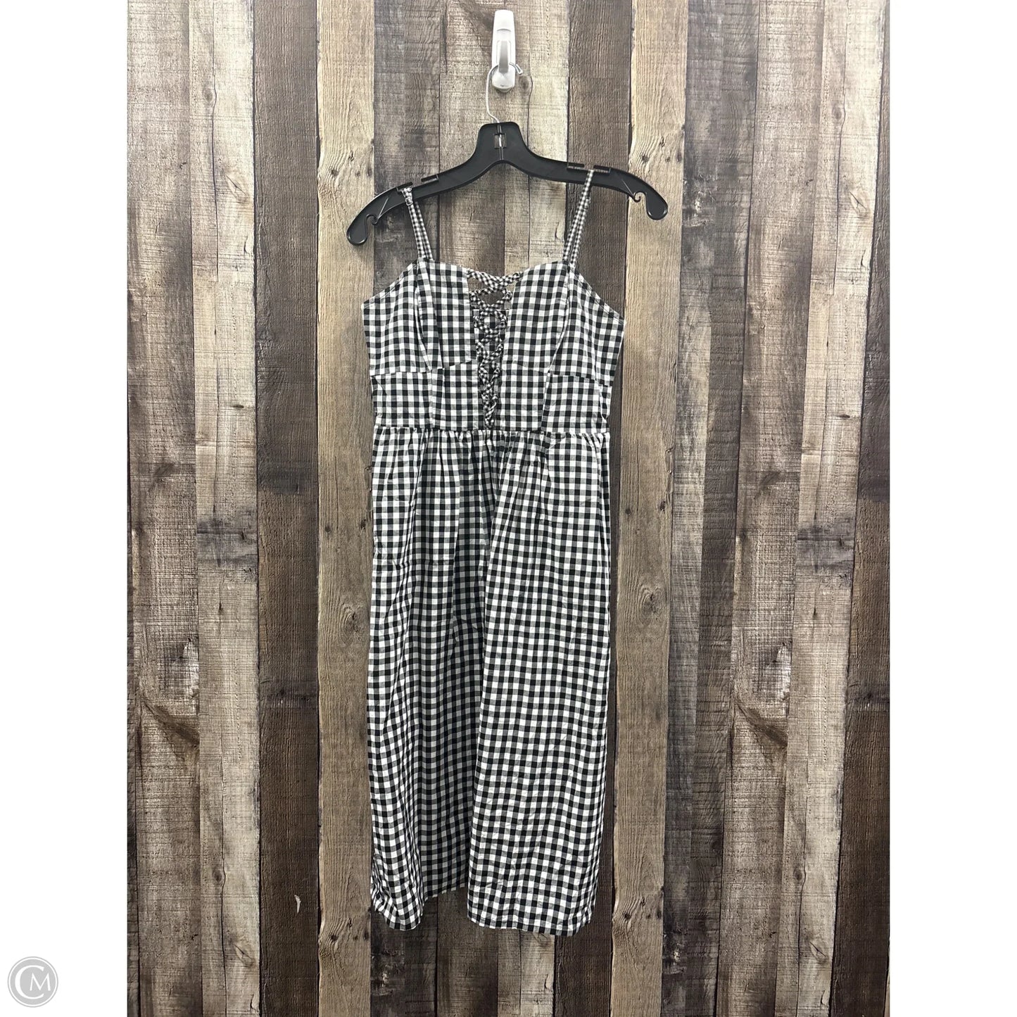 Dress Casual Midi By Express In Black & White, Size: S