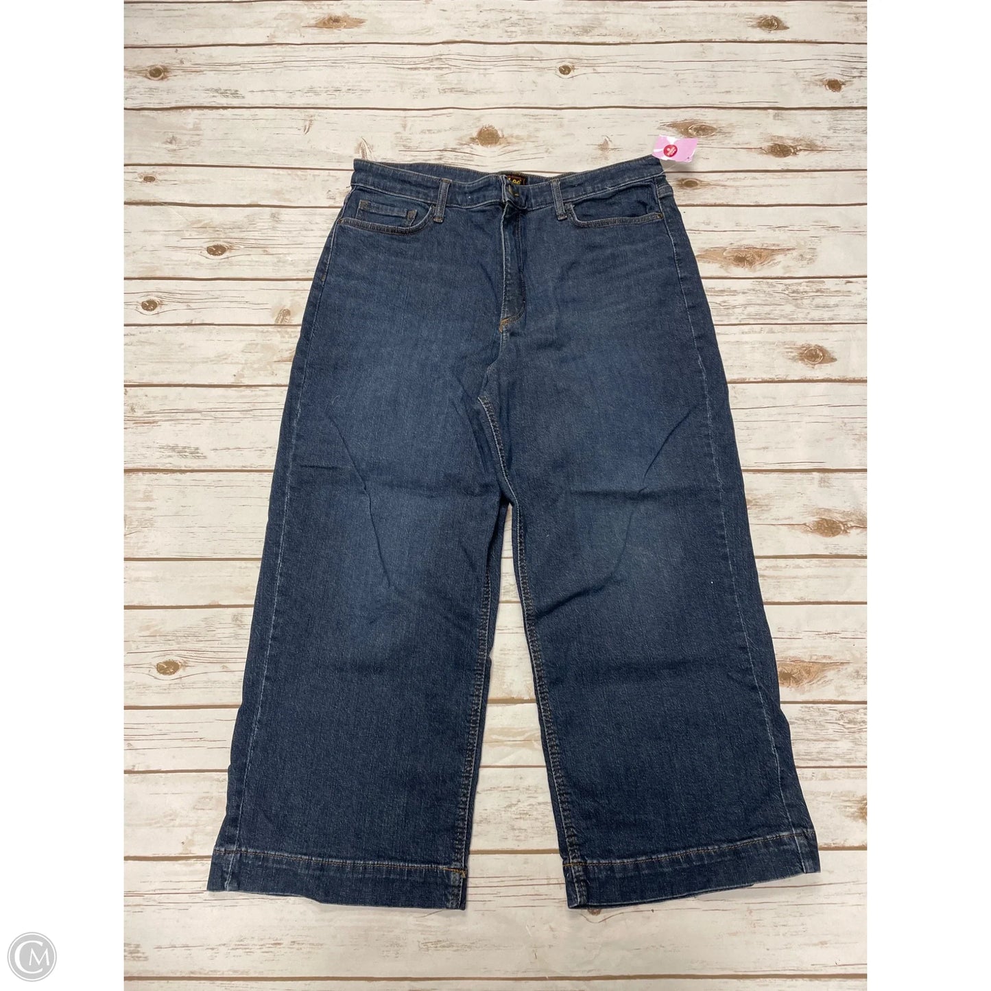 Jeans Cropped By Lee In Blue, Size: 16
