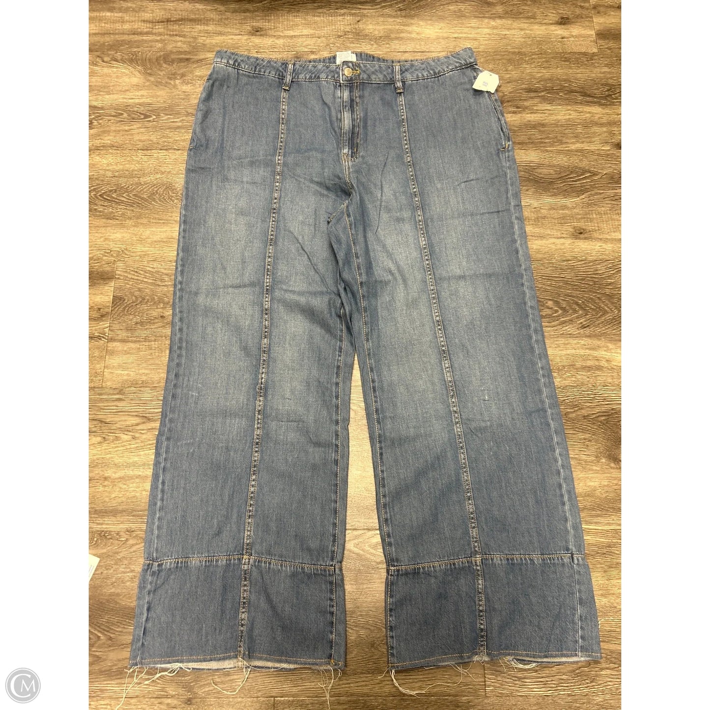 Jeans Wide Leg By Time And Tru In Blue Denim, Size: 20