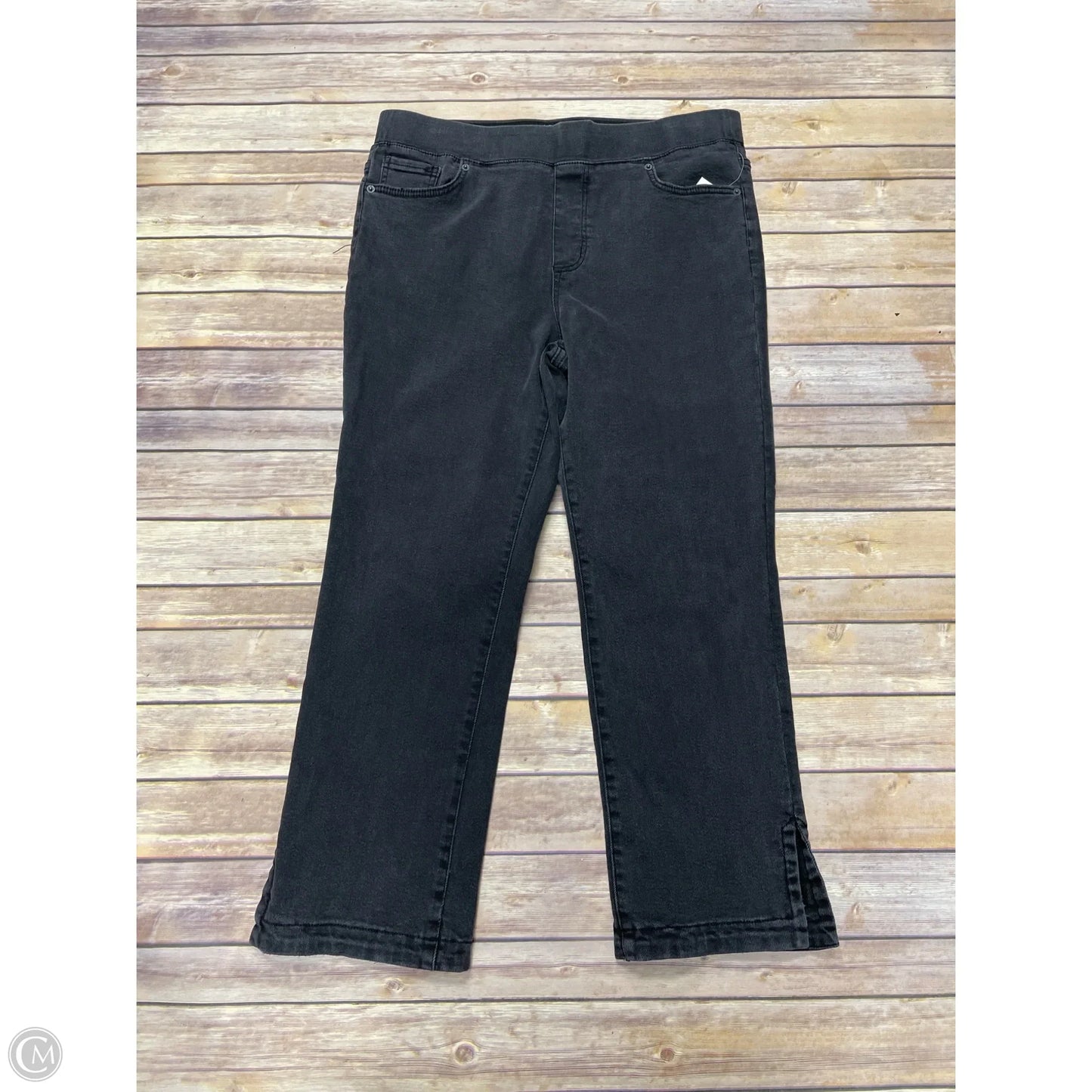 Jeans Jeggings By Logo In Black, Size: L
