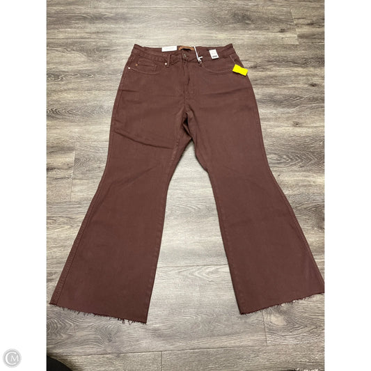 Jeans Wide Leg By Judy Blue In Brown, Size: 16