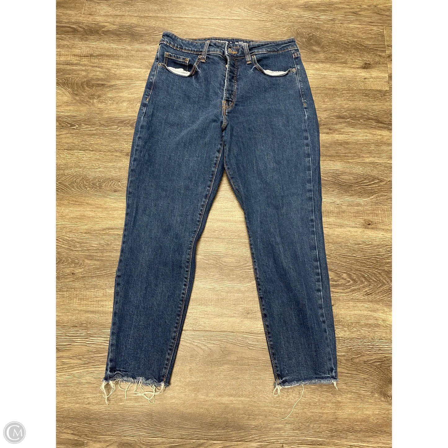 Jeans Straight By Old Navy In Blue Denim, Size: 12