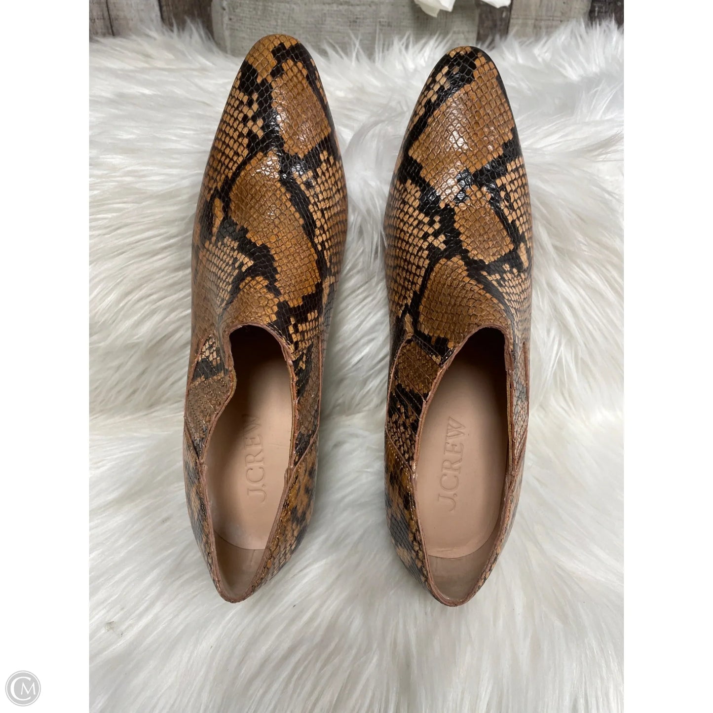 Shoes Heels Block By J. Crew In Animal Print, Size: 9.5
