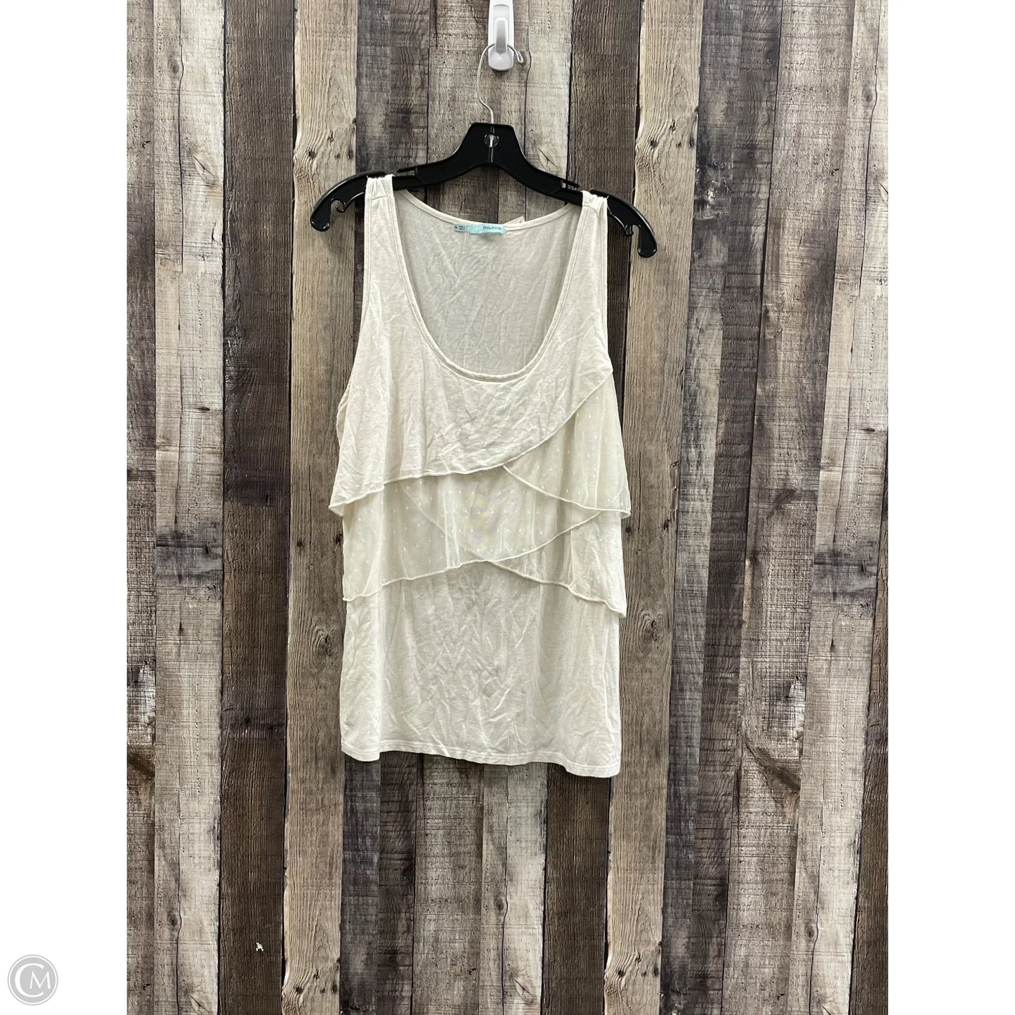 Top Sleeveless By Maurices In Beige, Size: Xl