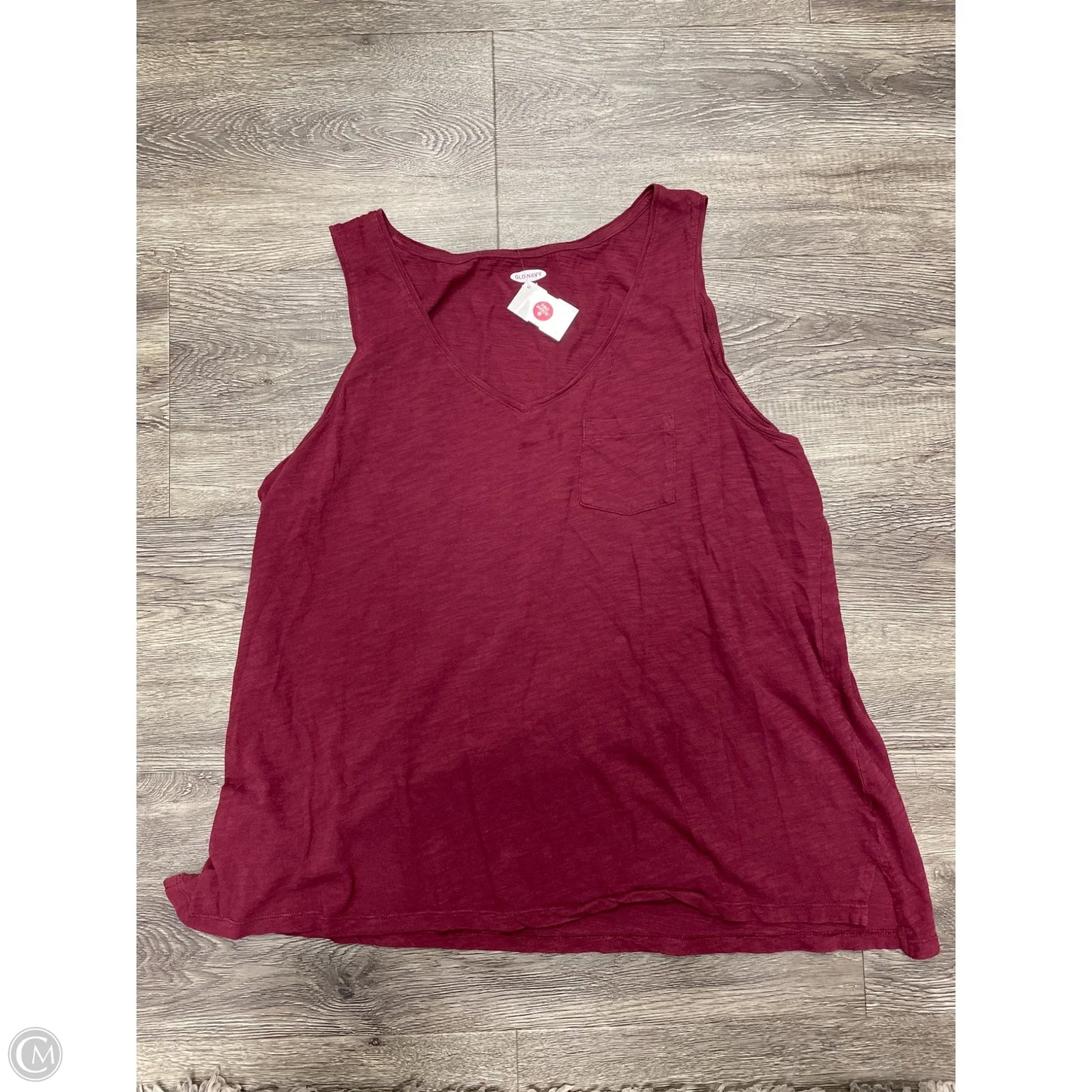 Top Sleeveless By Old Navy In Red, Size: Xxl