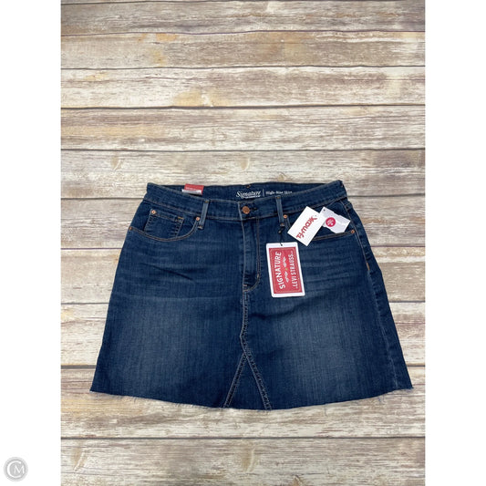Skirt Mini & Short By Levis In Blue Denim, Size: 12