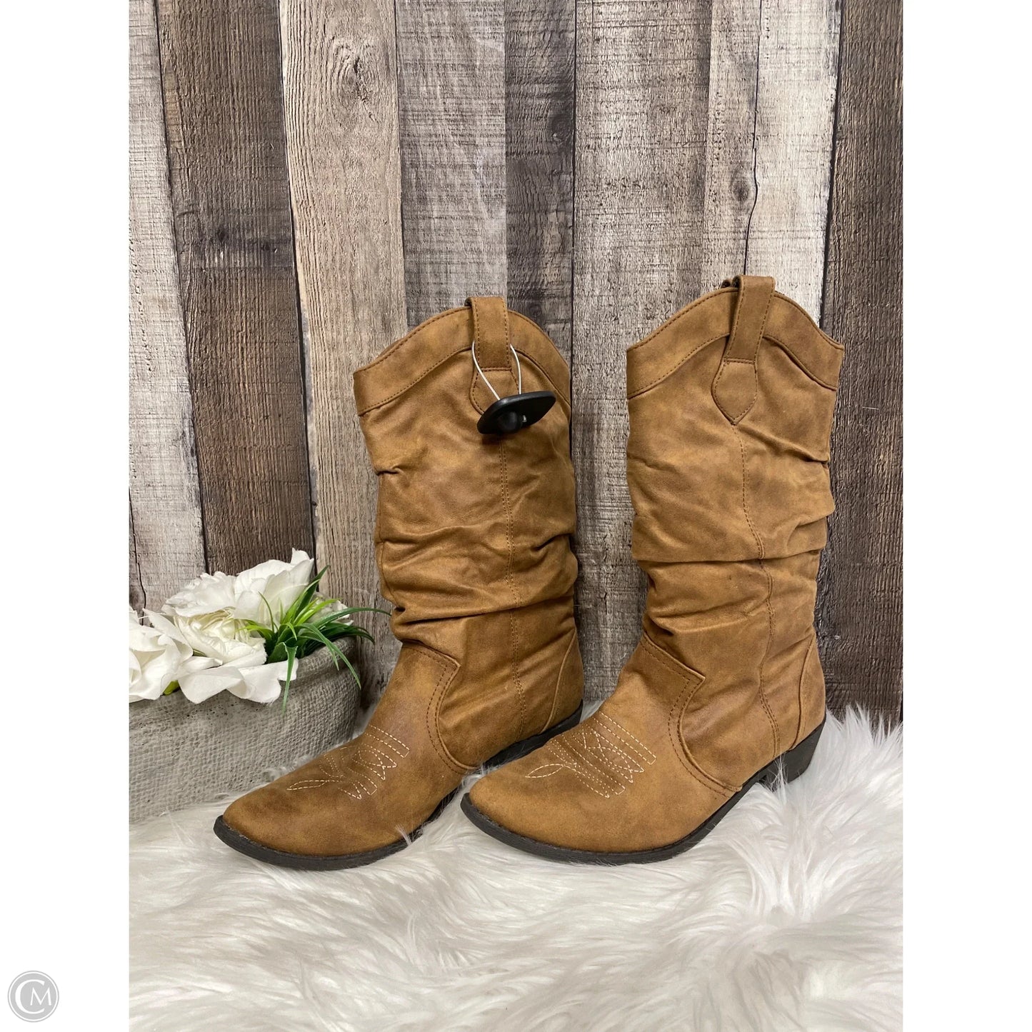 Boots Western By Cme In Brown, Size: 6.5