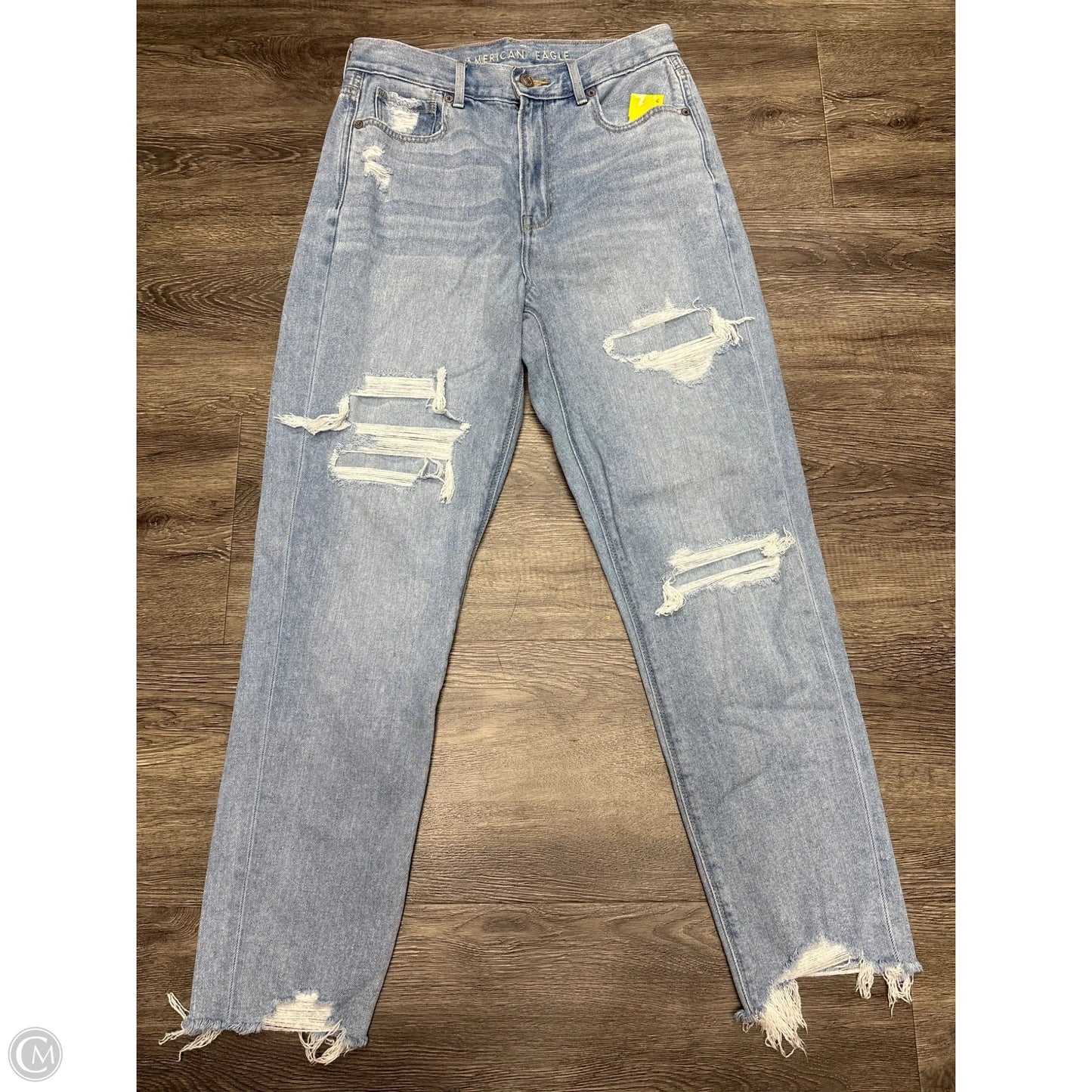 Jeans Straight By American Eagle In Blue, Size: 6