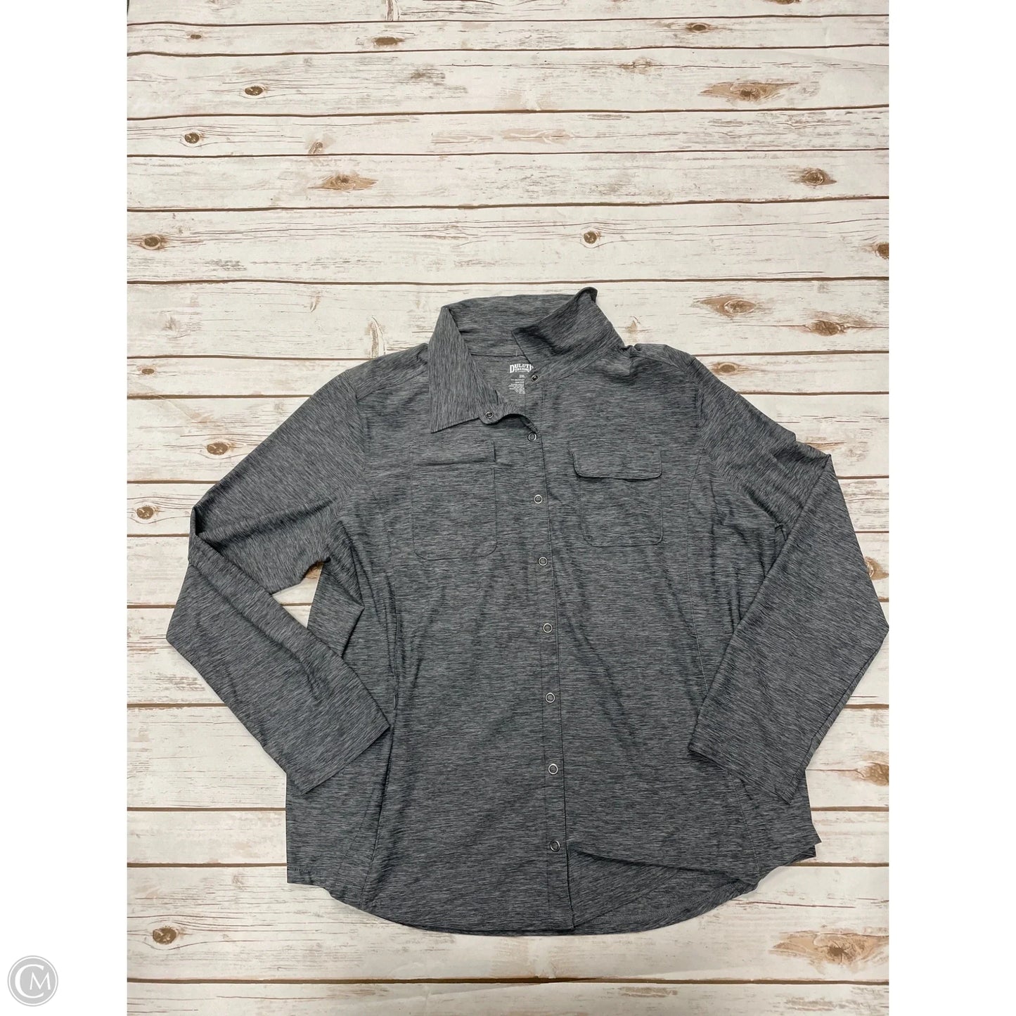 Top Long Sleeve By Duluth Trading In Grey, Size: 2x